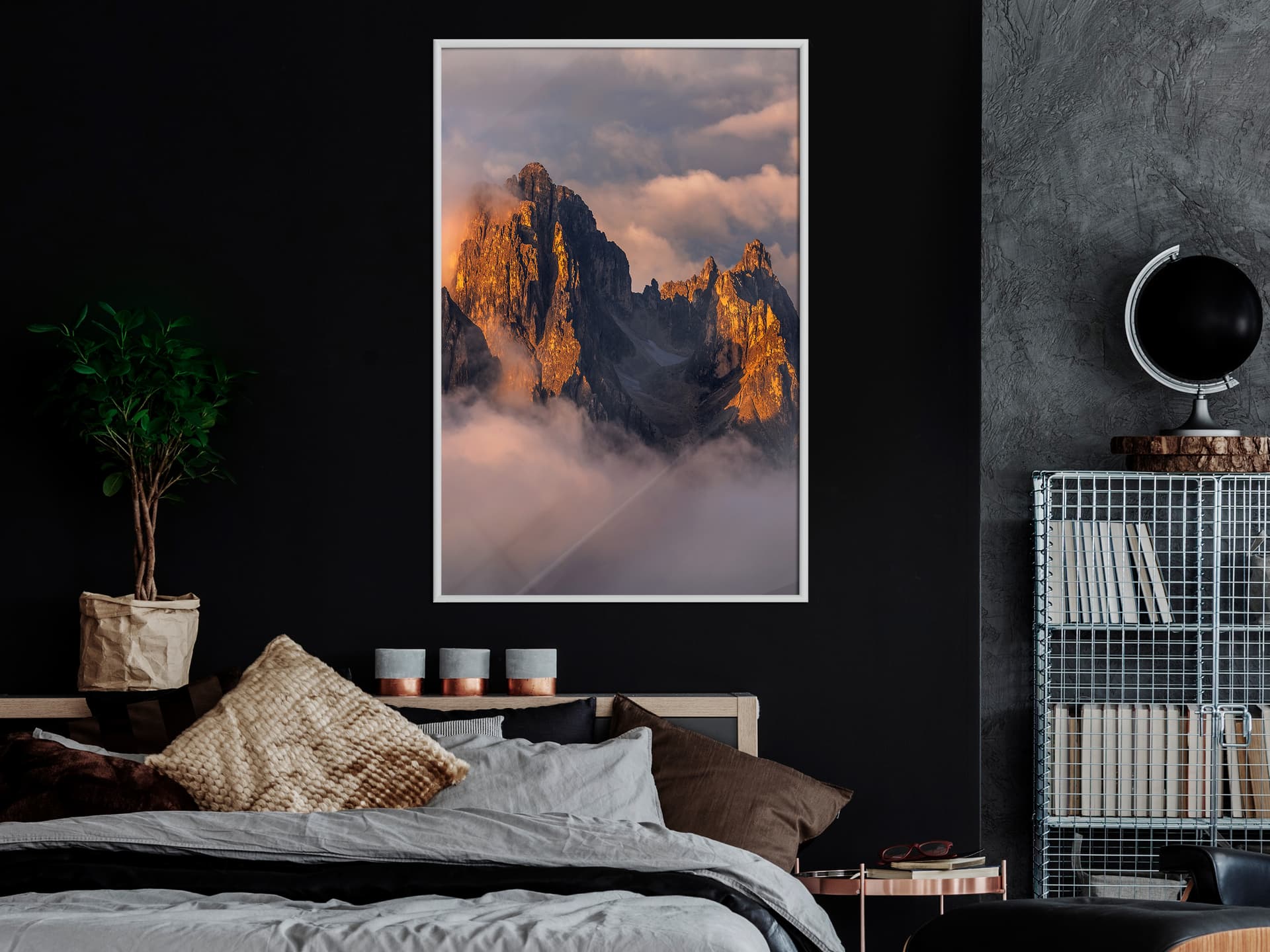 

Plakat - Dosięgnąć chmur (rozmiar 20x30, wykończenie Rama biała)