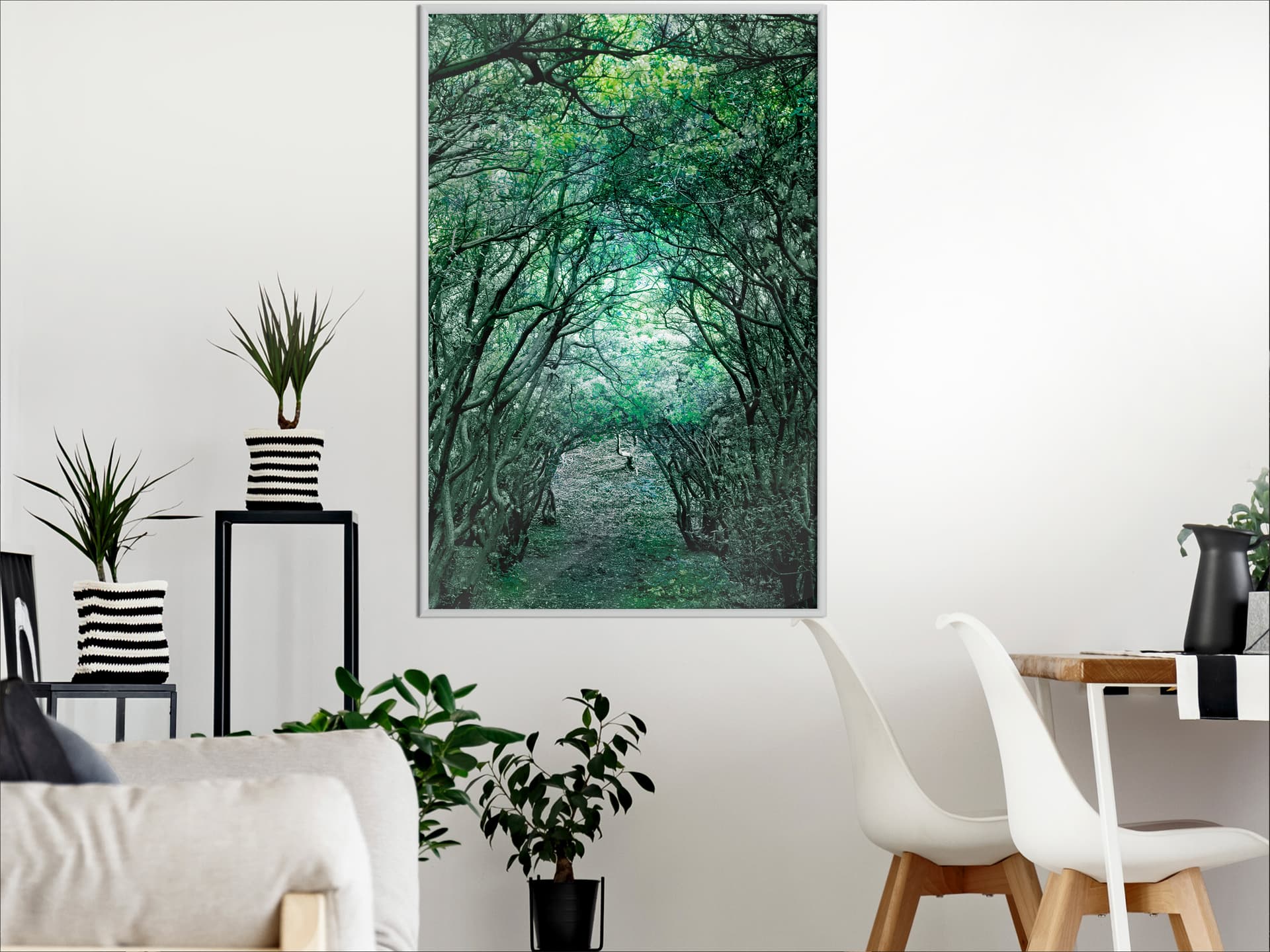 

Plakat - Tunel z drzew (rozmiar 20x30, wykończenie Rama biała)