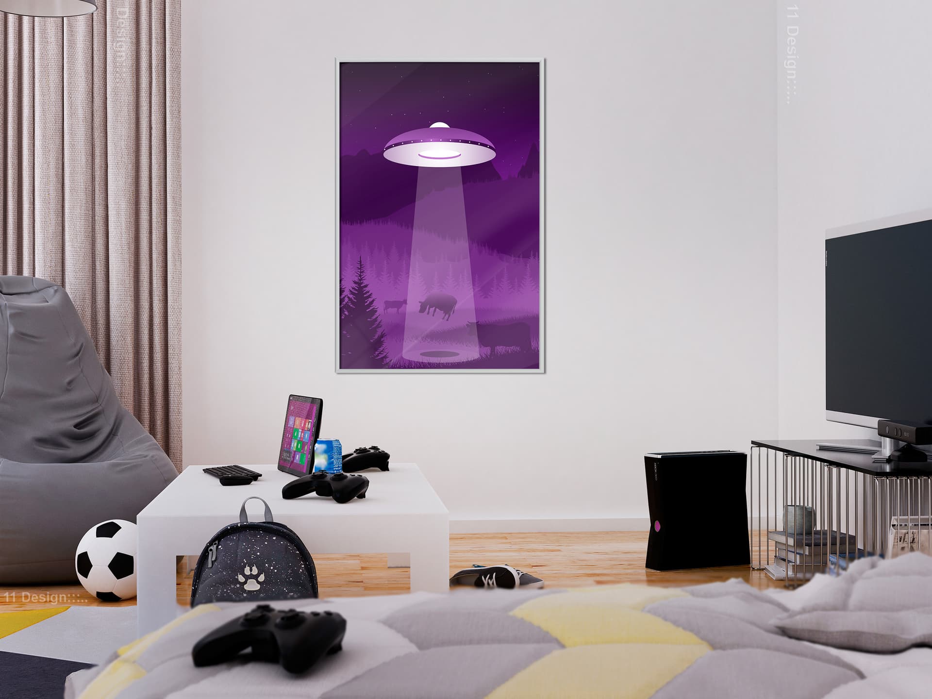 

Plakat - Latąjący spodek (rozmiar 30x45, wykończenie Rama biała)