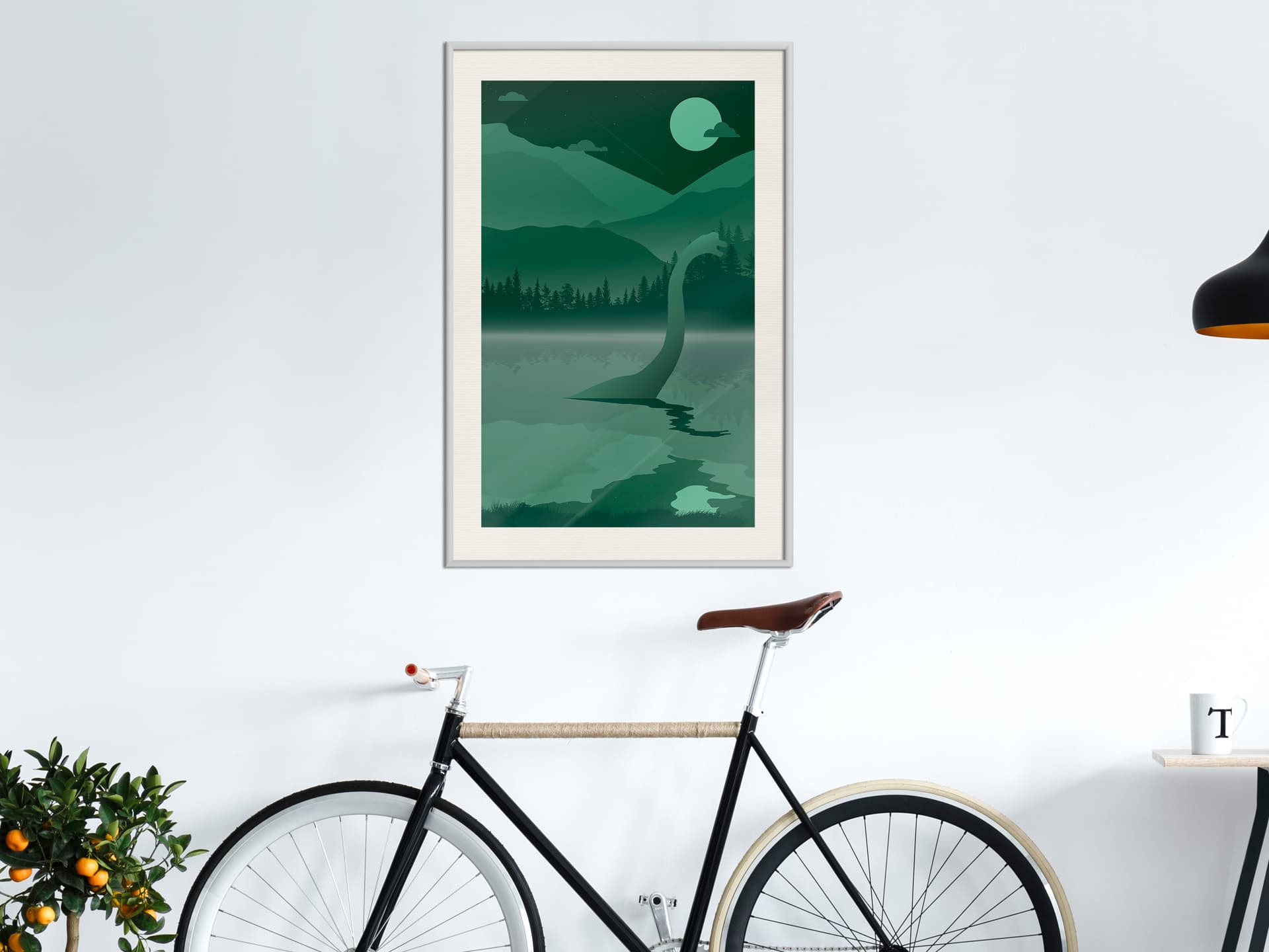 

Plakat - Nessie (rozmiar 40x60, wykończenie Rama biała z passe-partout)