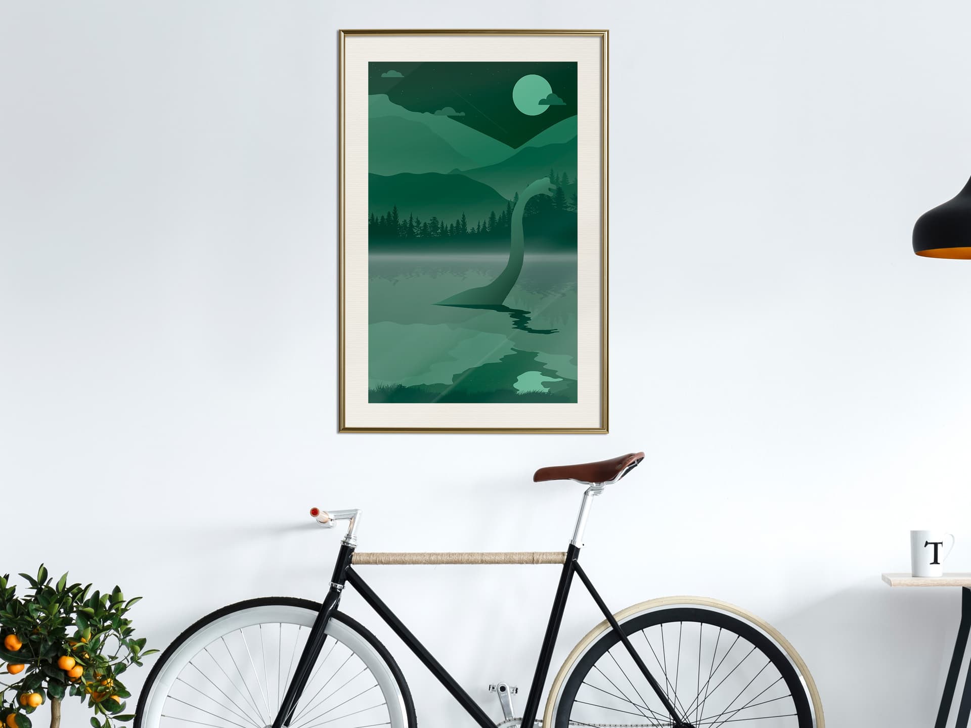 

Plakat - Nessie (rozmiar 40x60, wykończenie Rama złota z passe-partout)
