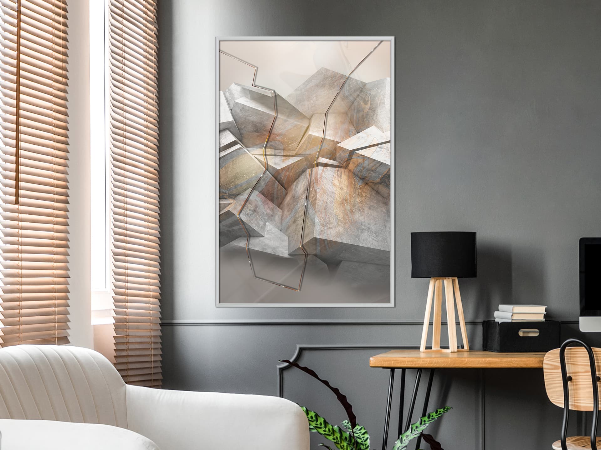 

Plakat - Trzęsienie ziemi (rozmiar 30x45, wykończenie Rama biała)