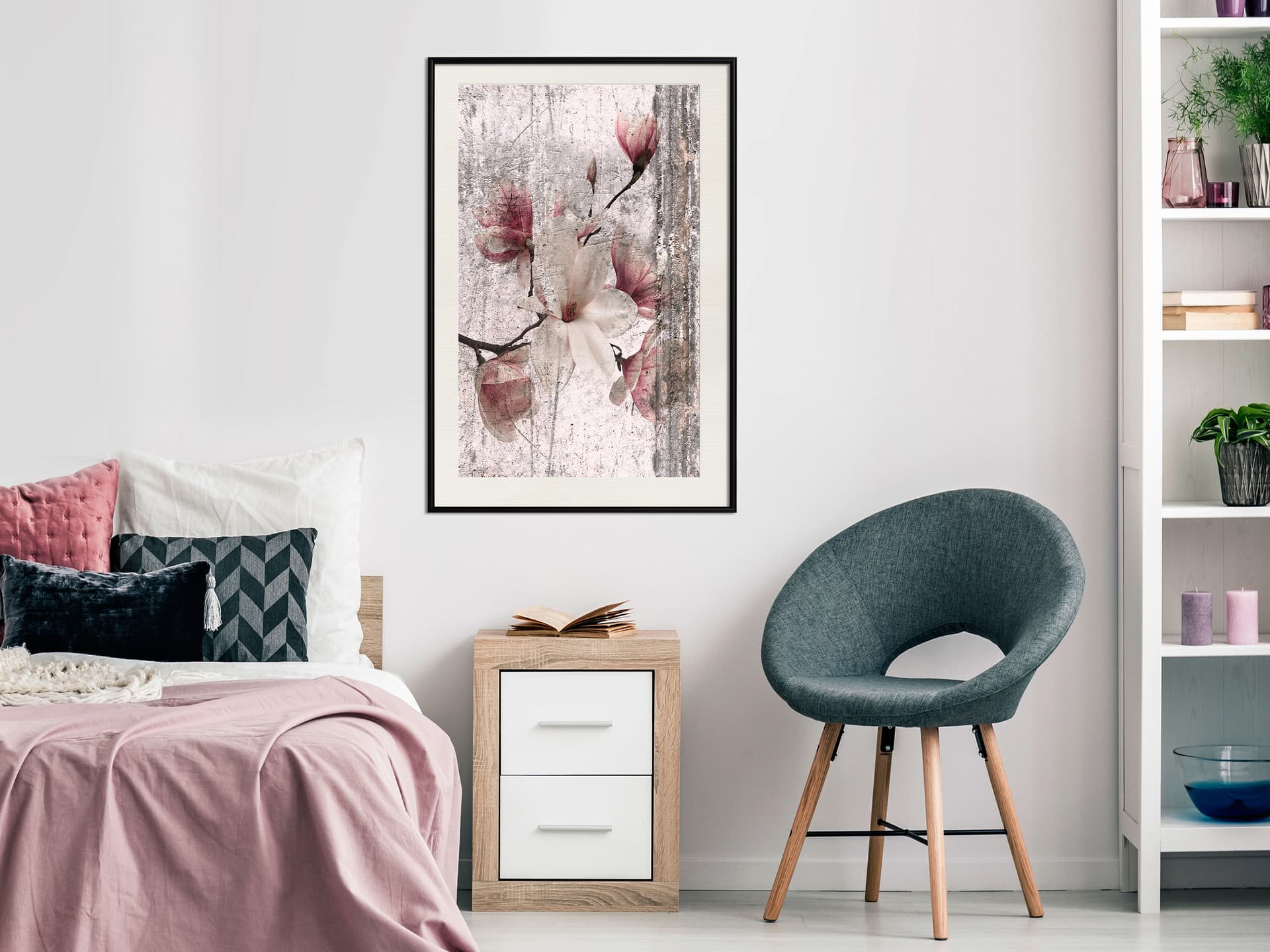 

Plakat - Królowa wiosennych kwiatów I (rozmiar 30x45, wykończenie Rama czarna z passe-partout)