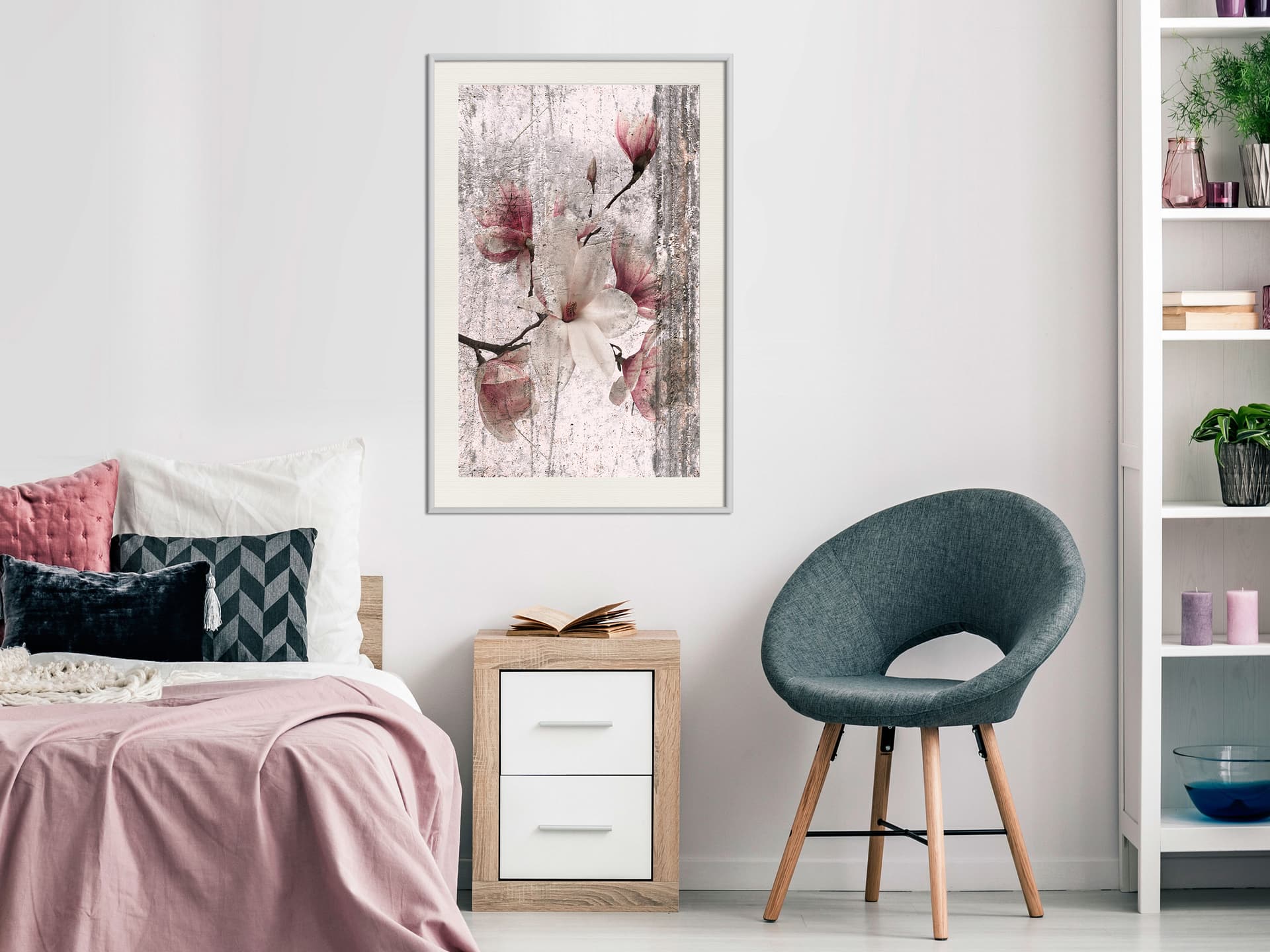 

Plakat - Królowa wiosennych kwiatów I (rozmiar 20x30, wykończenie Rama biała z passe-partout)