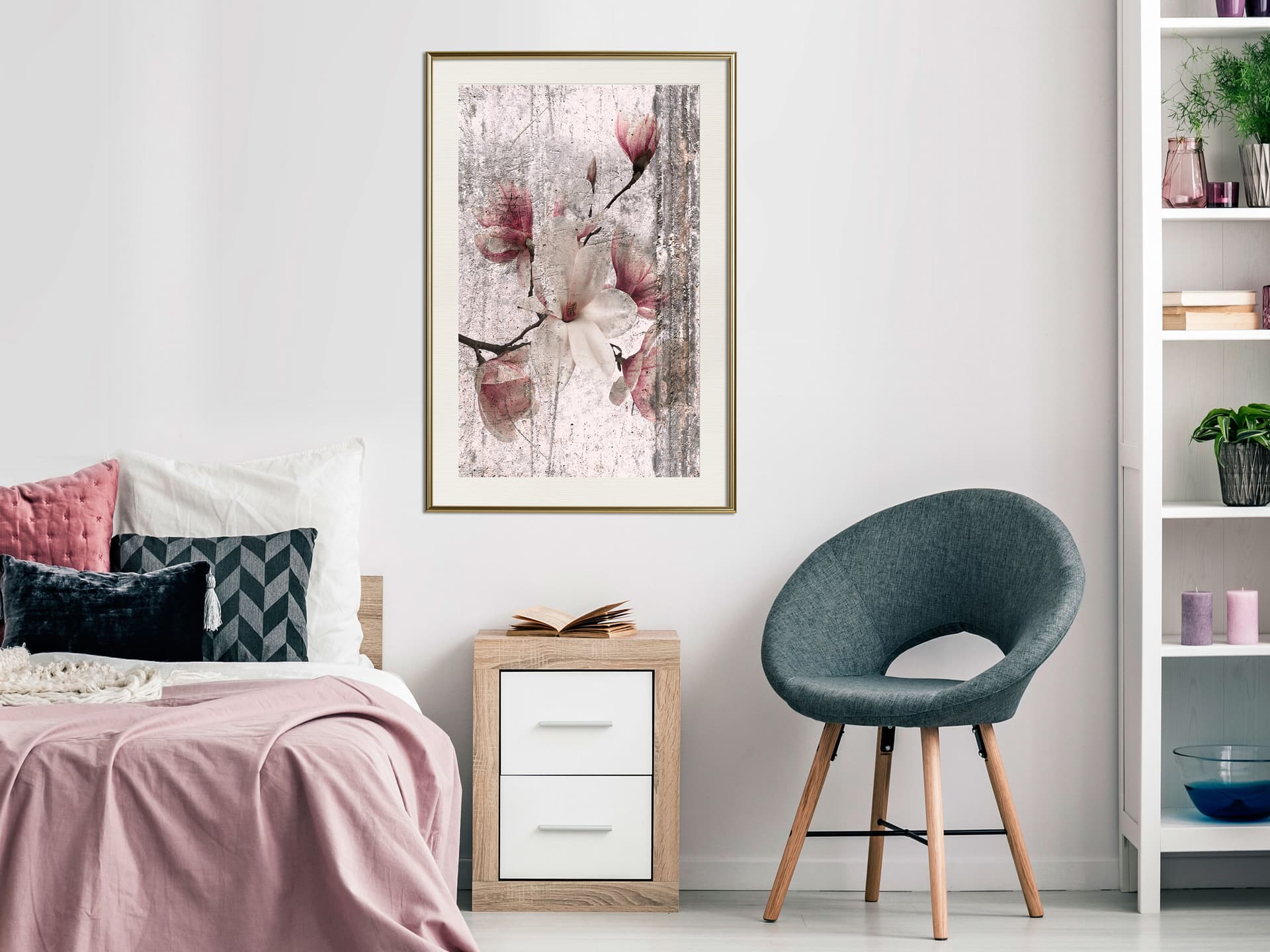 

Plakat - Królowa wiosennych kwiatów I (rozmiar 40x60, wykończenie Rama złota z passe-partout)