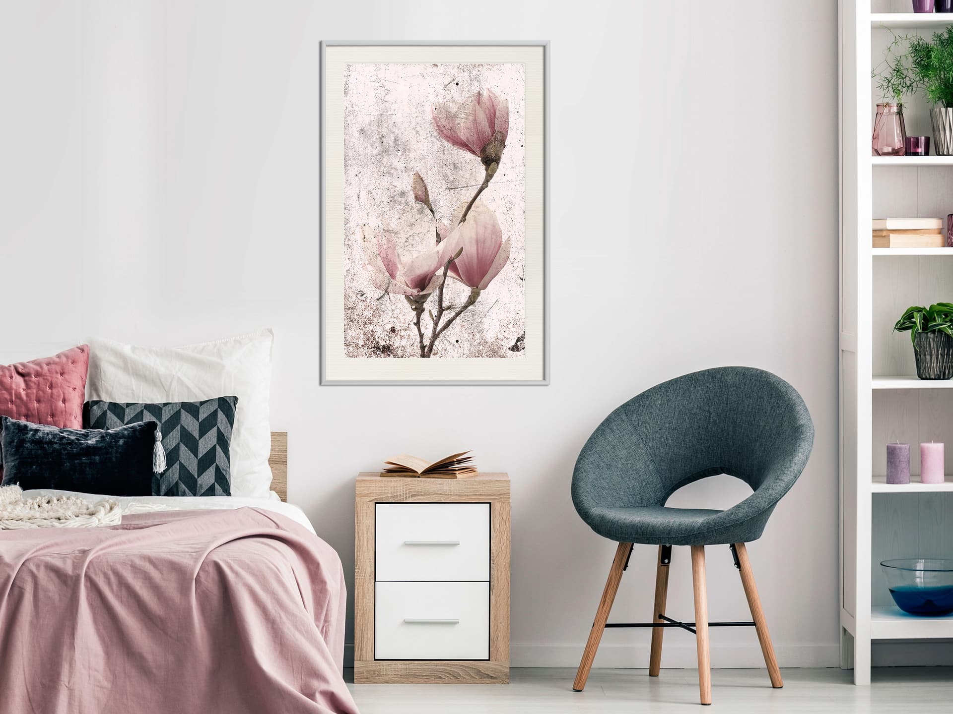 

Plakat - Królowa wiosennych kwiatów II (rozmiar 20x30, wykończenie Rama biała z passe-partout)