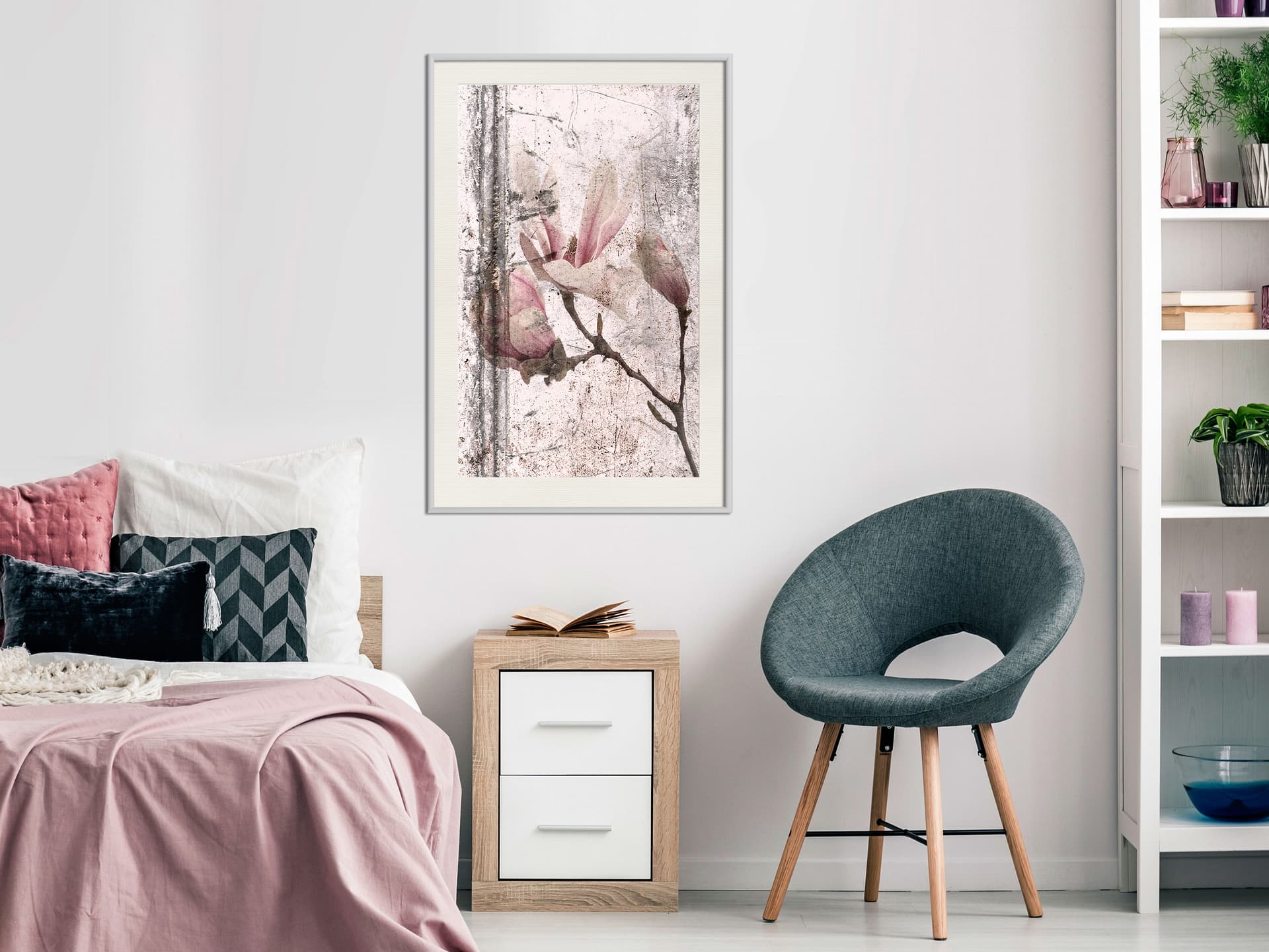 

Plakat - Królowa wiosennych kwiatów III (rozmiar 30x45, wykończenie Rama biała z passe-partout)
