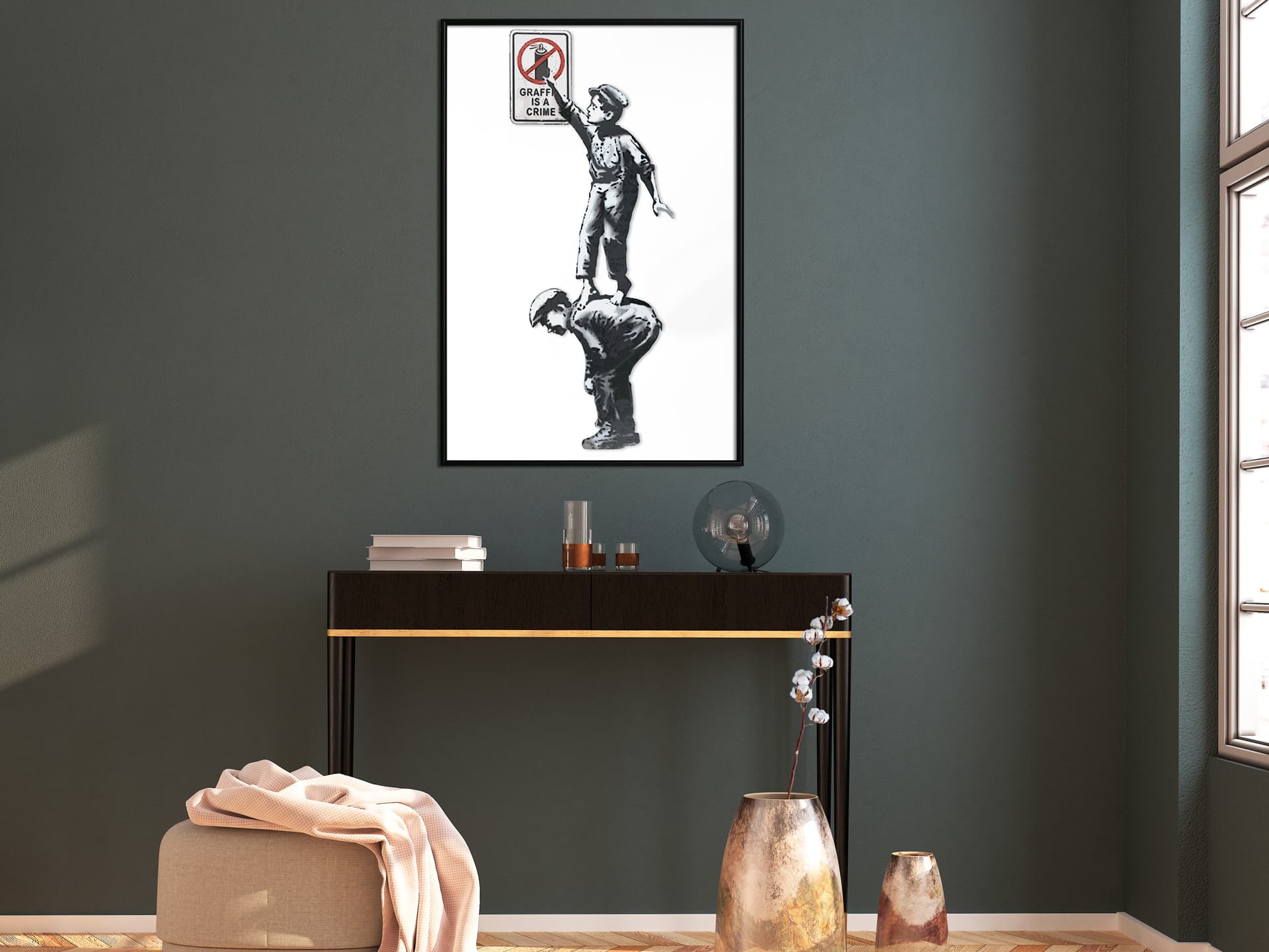 

Plakat - Banksy: Graffiti Is a Crime (rozmiar 30x45, wykończenie Rama czarna)
