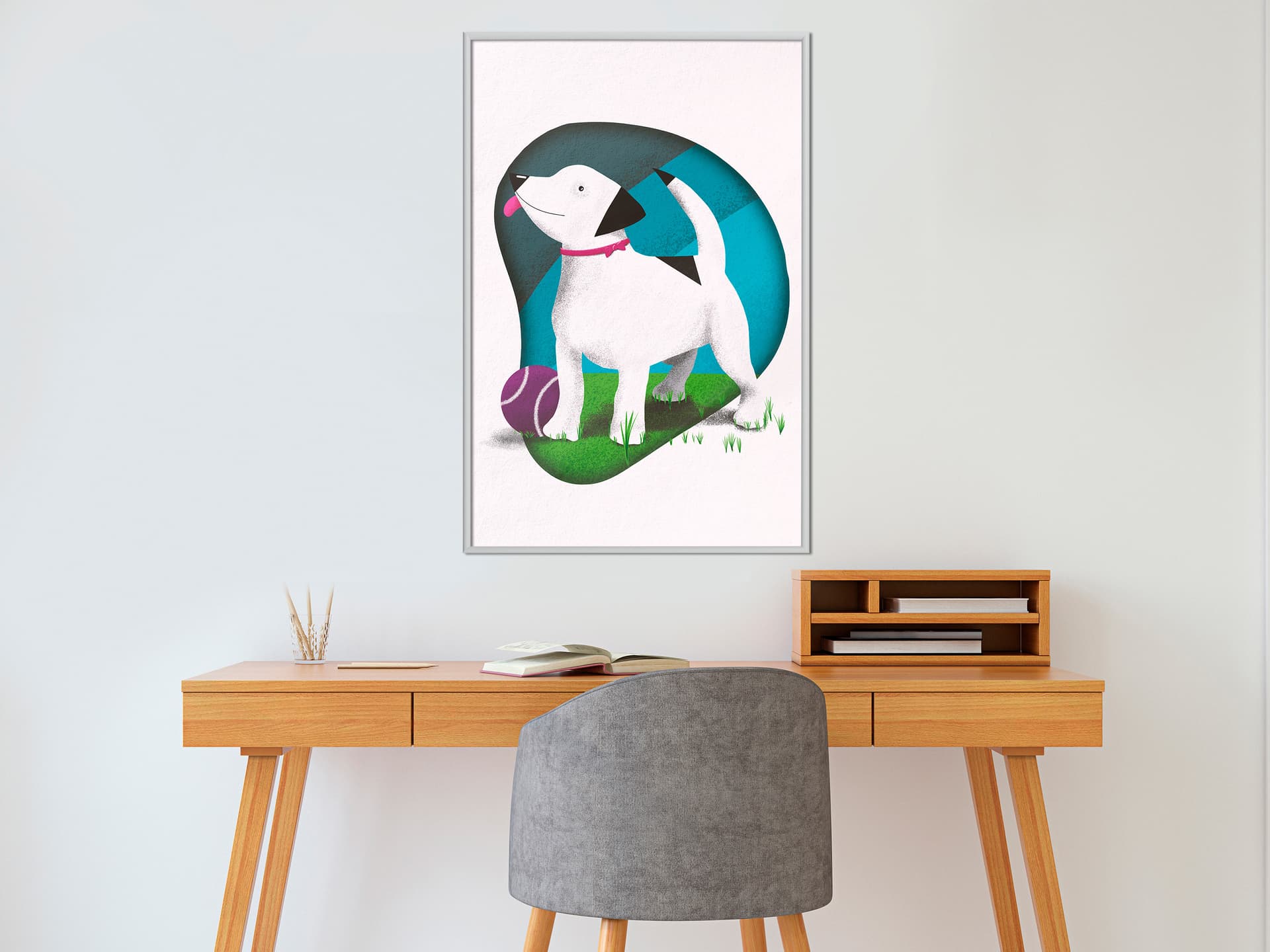 

Plakat - Psie marzenie (rozmiar 30x45, wykończenie Rama biała)