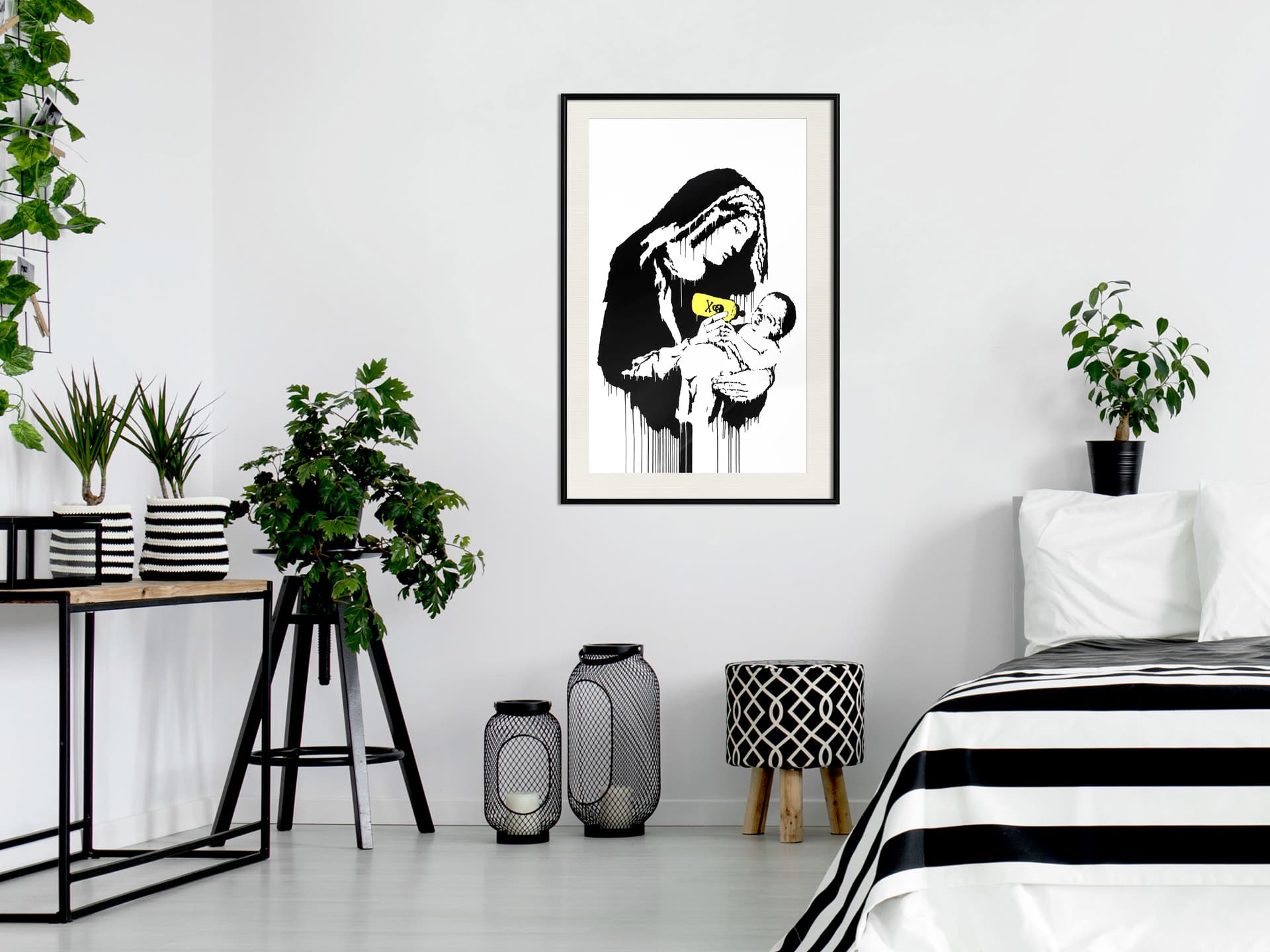 

Plakat - Banksy: Toxic Mary (rozmiar 30x45, wykończenie Rama czarna z passe-partout)