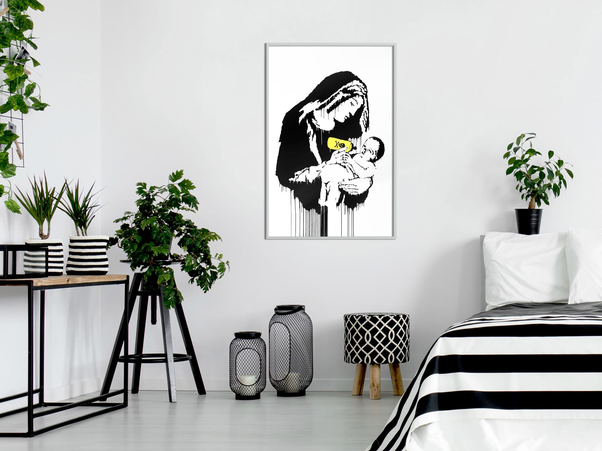 

Plakat - Banksy: Toxic Mary (rozmiar 20x30, wykończenie Rama biała)