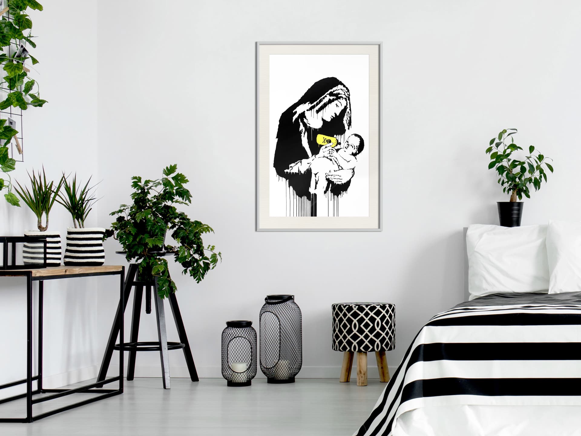 

Plakat - Banksy: Toxic Mary (rozmiar 40x60, wykończenie Rama biała z passe-partout)
