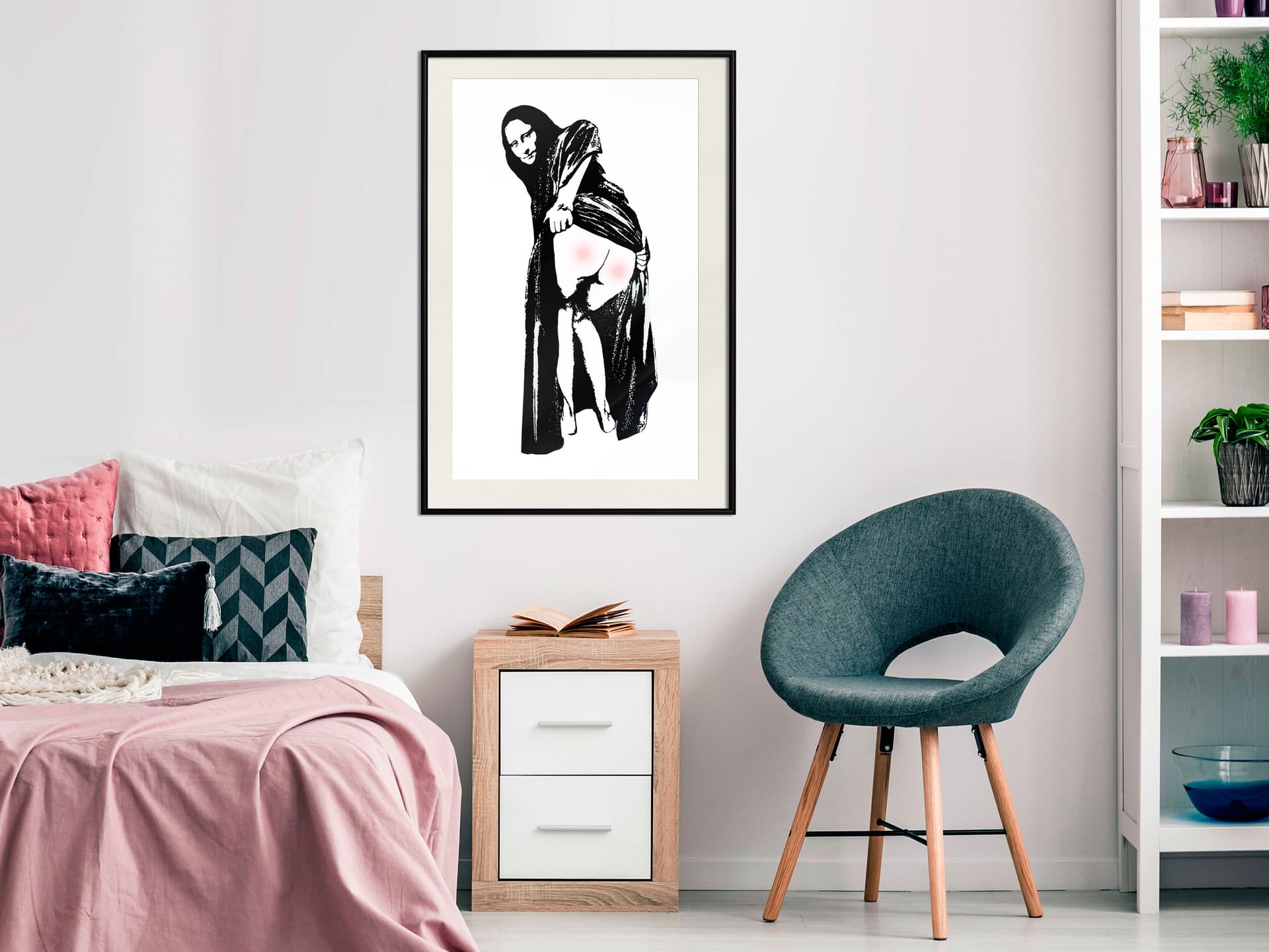 

Plakat - Moona Lisa (rozmiar 40x60, wykończenie Rama czarna z passe-partout)