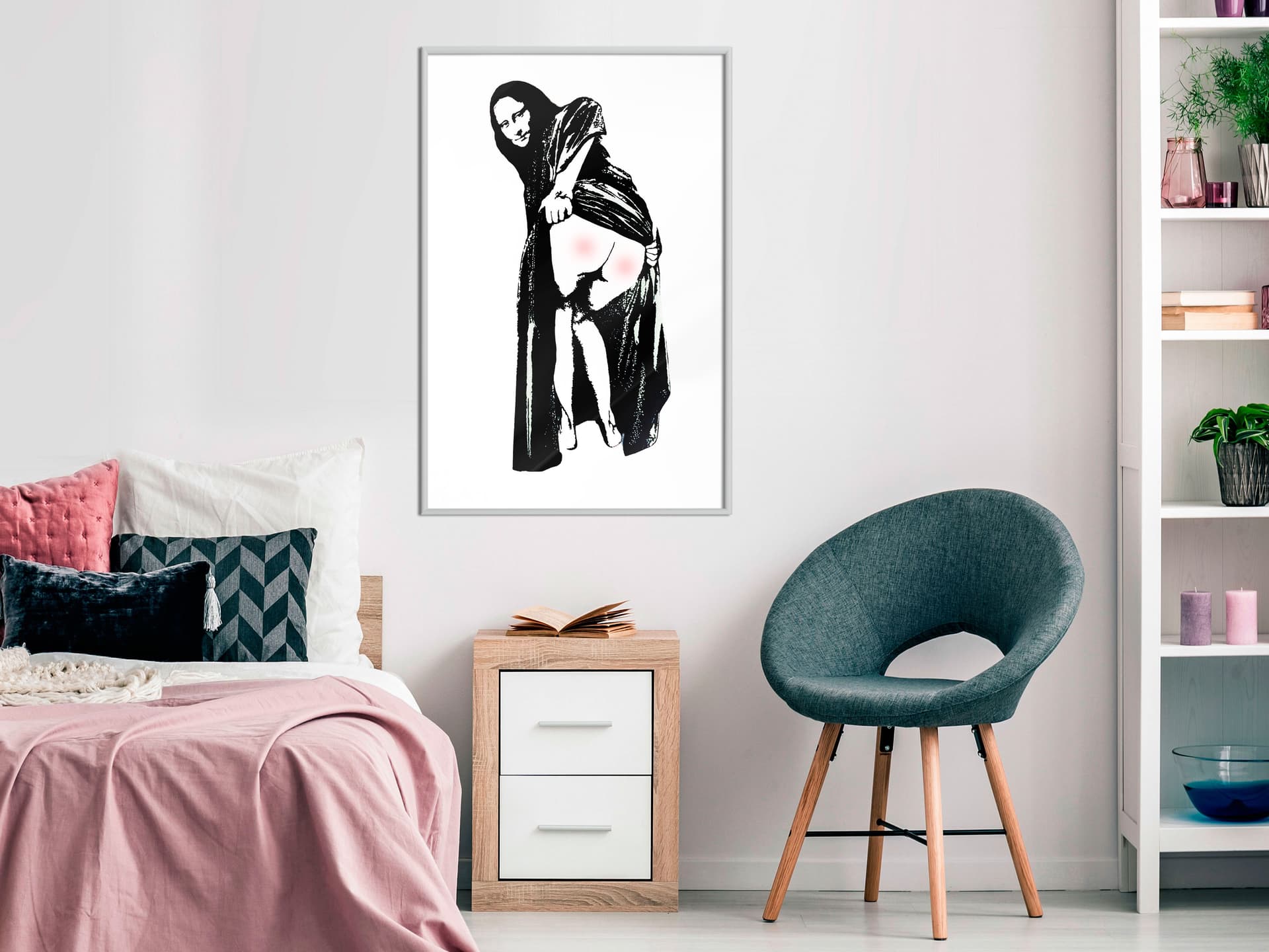 

Plakat - Moona Lisa (rozmiar 30x45, wykończenie Rama biała)