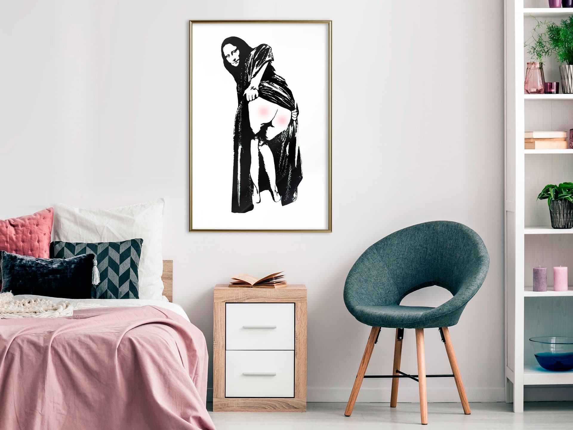 

Plakat - Moona Lisa (rozmiar 40x60, wykończenie Rama złota)