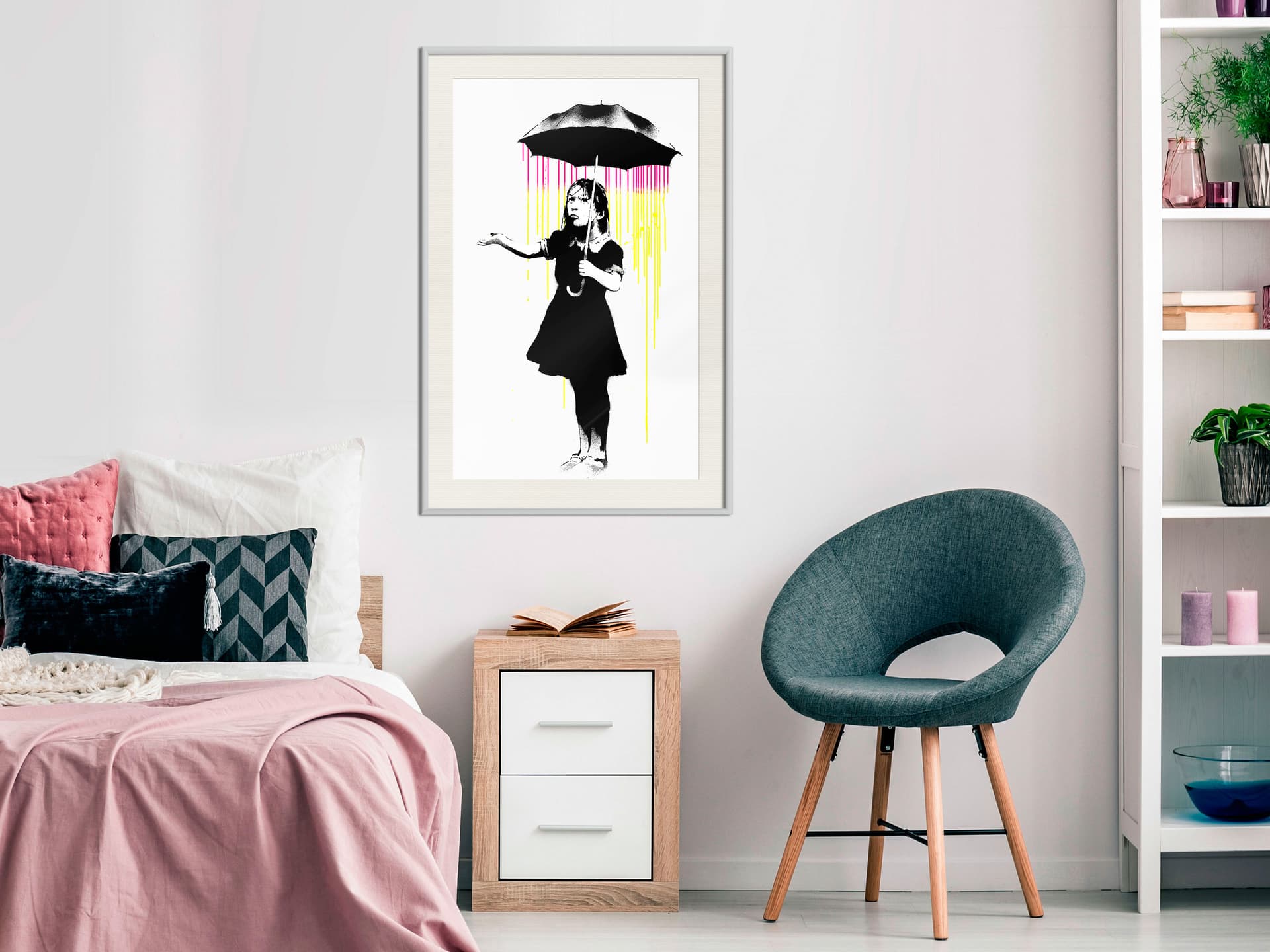 

Plakat - Banksy: Nola (rozmiar 20x30, wykończenie Rama biała z passe-partout)