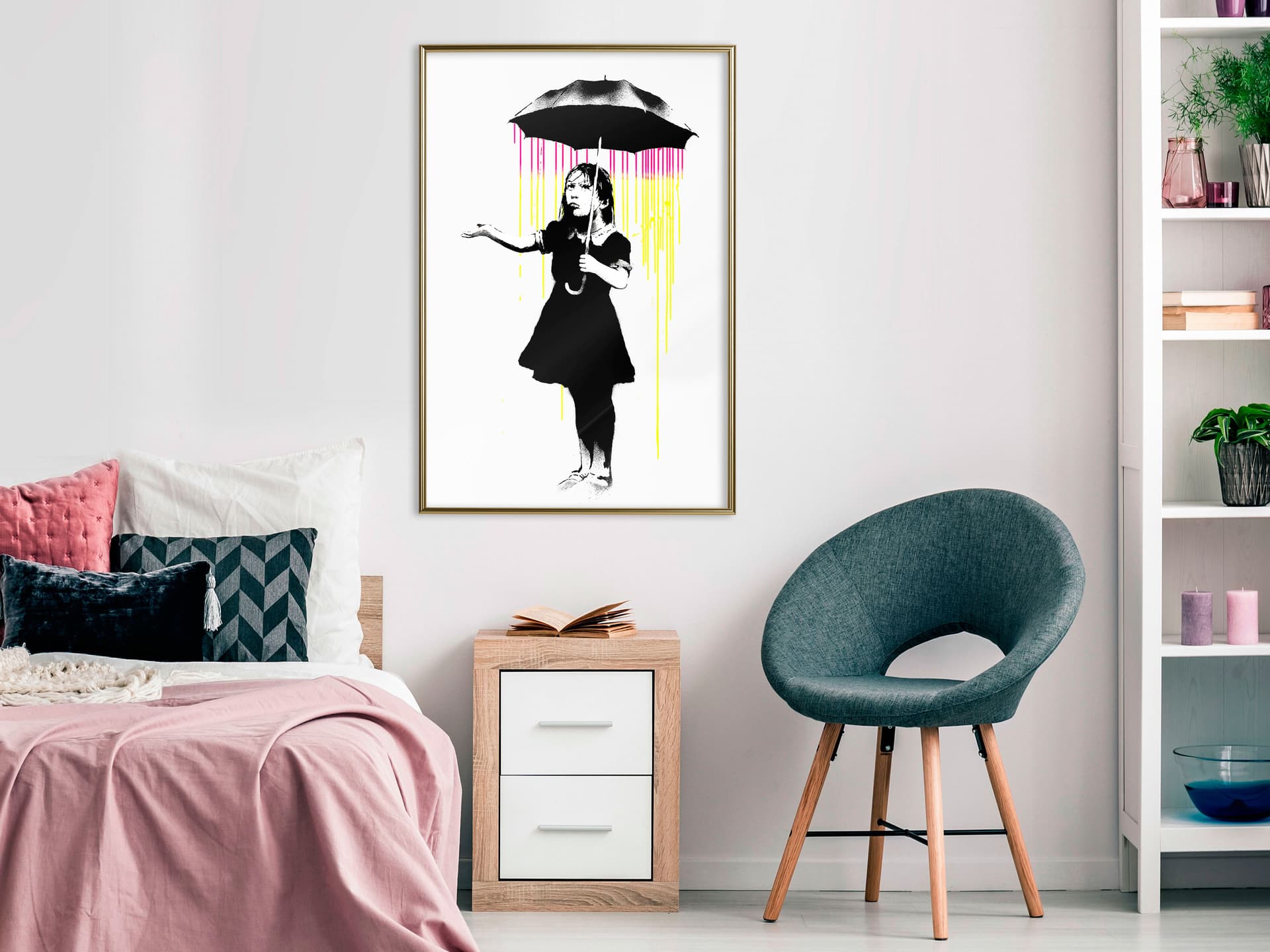 

Plakat - Banksy: Nola (rozmiar 40x60, wykończenie Rama złota)