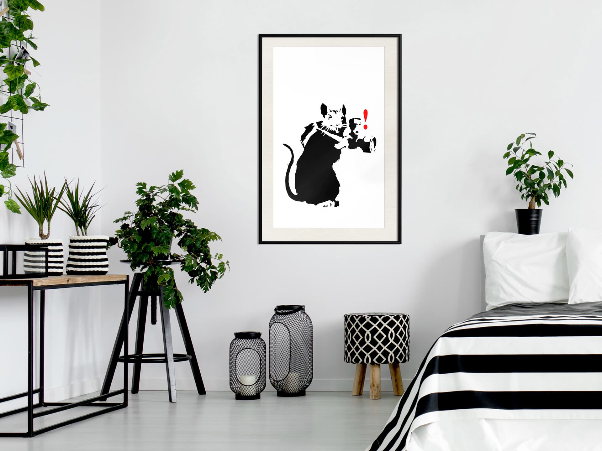 

Plakat - Banksy: Rat Photographer (rozmiar 30x45, wykończenie Rama czarna z passe-partout)