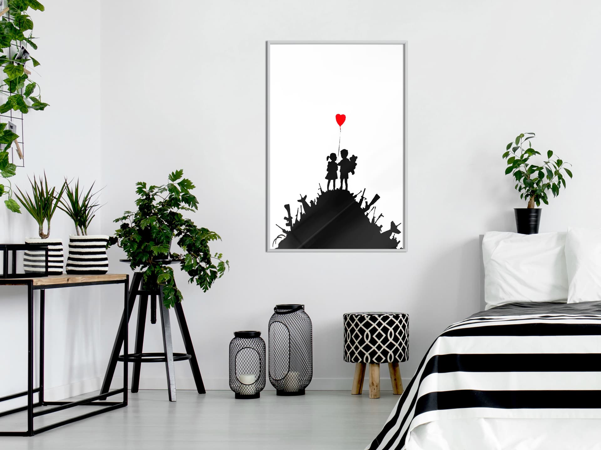 

Plakat - Banksy: Kids on Guns (rozmiar 20x30, wykończenie Rama biała)