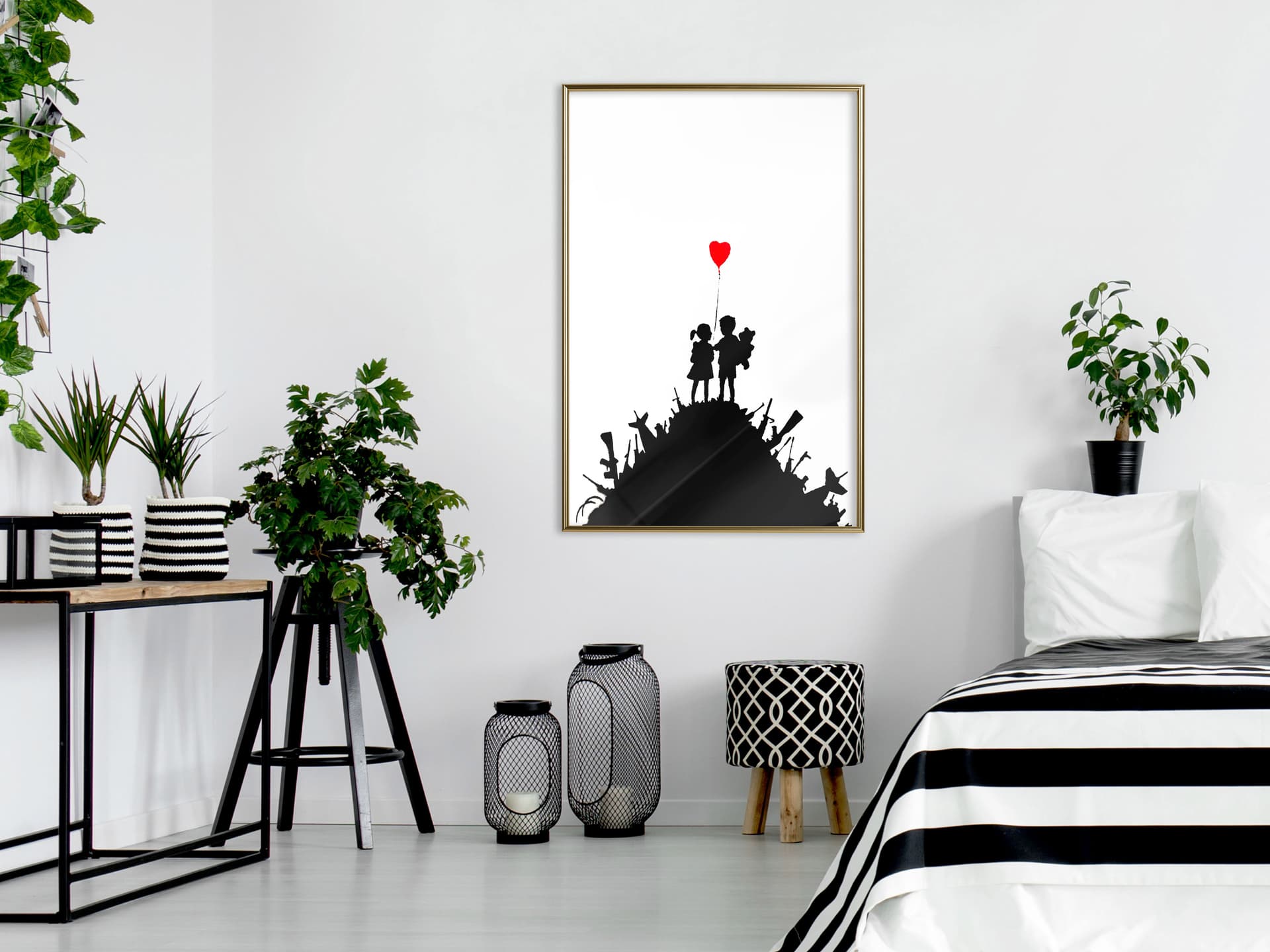 

Plakat - Banksy: Kids on Guns (rozmiar 20x30, wykończenie Rama złota)