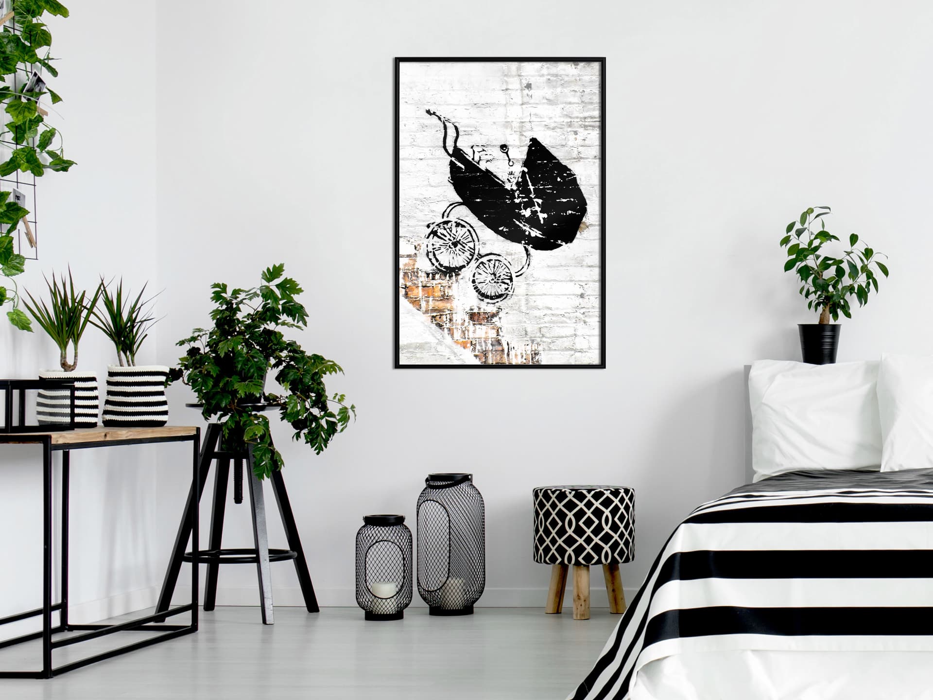 

Plakat - Banksy: Baby Stroller (rozmiar 30x45, wykończenie Rama czarna)