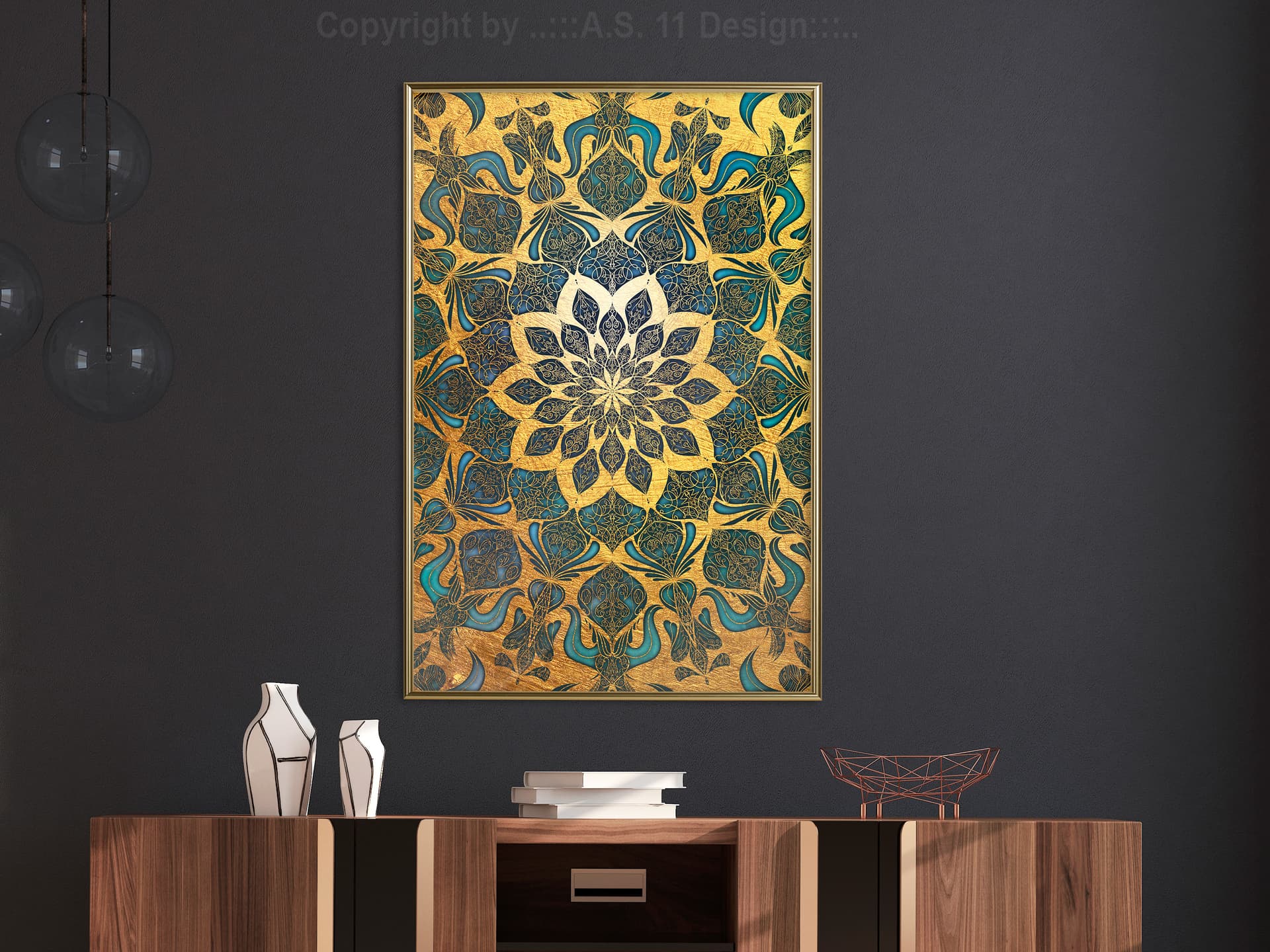 

Plakat - Orientalny blask (rozmiar 20x30, wykończenie Rama złota)