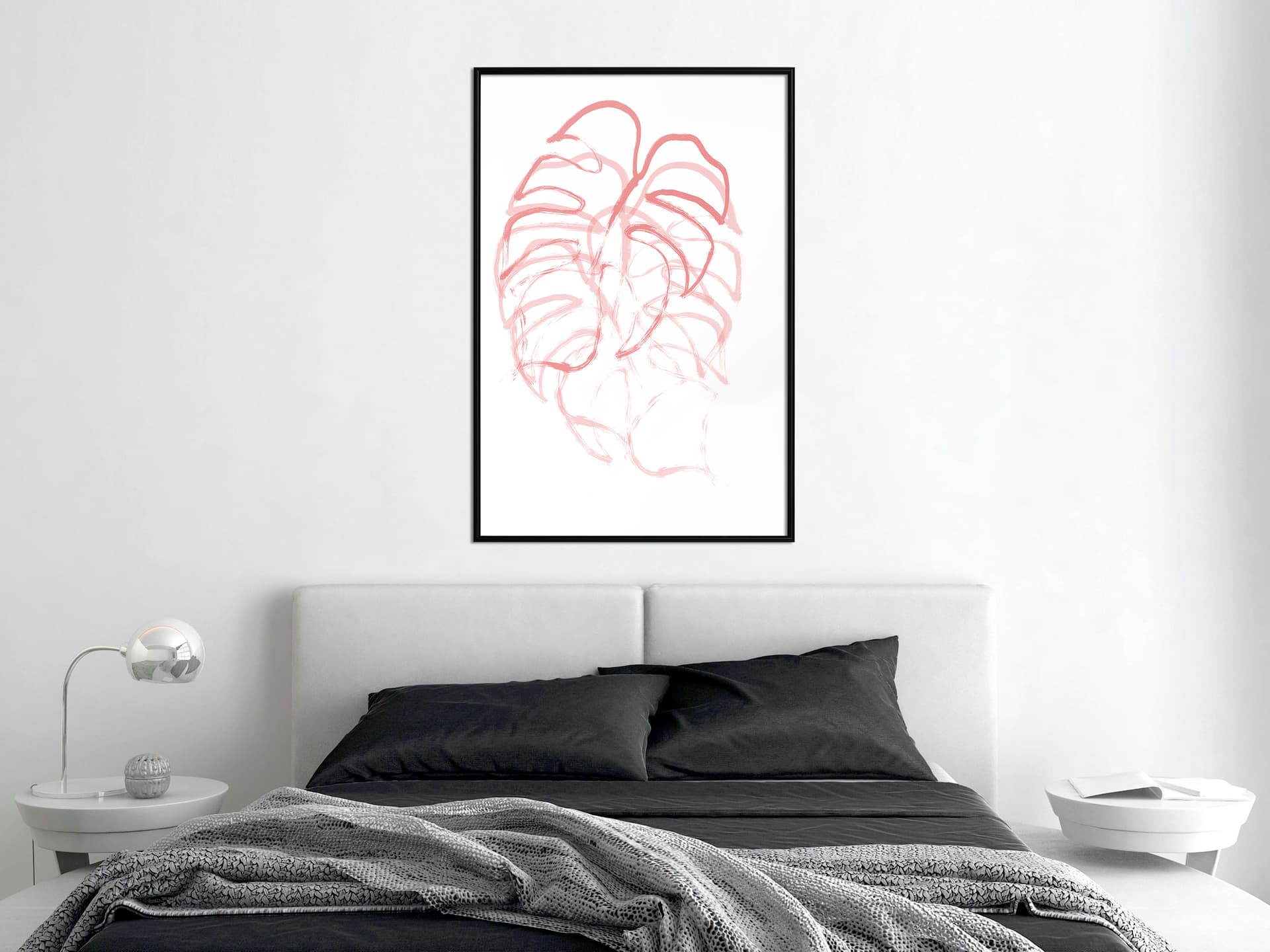 

Plakat - Czerwony liść (rozmiar 20x30, wykończenie Rama czarna)