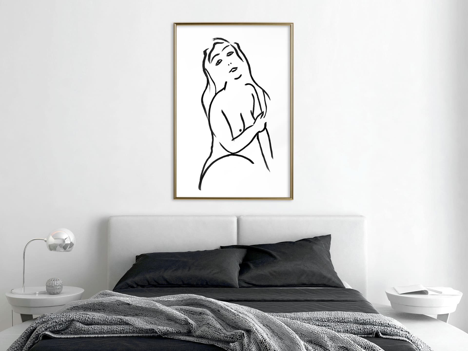 

Plakat - Kształt kobiety (rozmiar 40x60, wykończenie Rama złota)