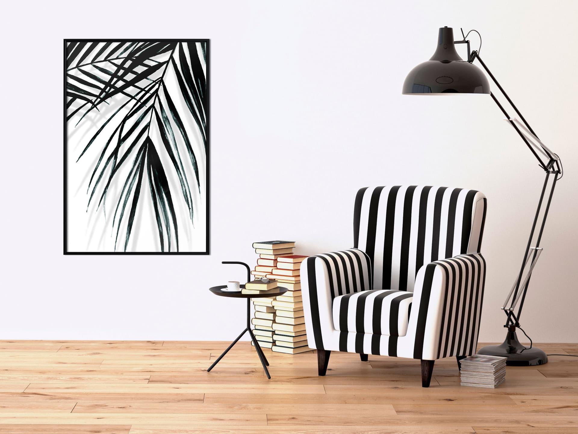 

Plakat - Liść i cień (rozmiar 20x30, wykończenie Rama czarna)
