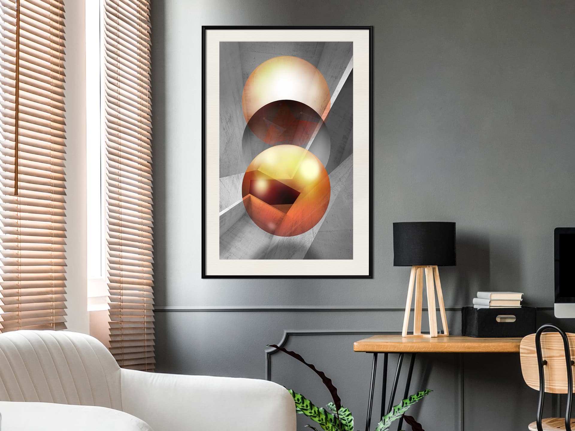 

Plakat - Zaklęte kule (rozmiar 20x30, wykończenie Rama czarna z passe-partout)
