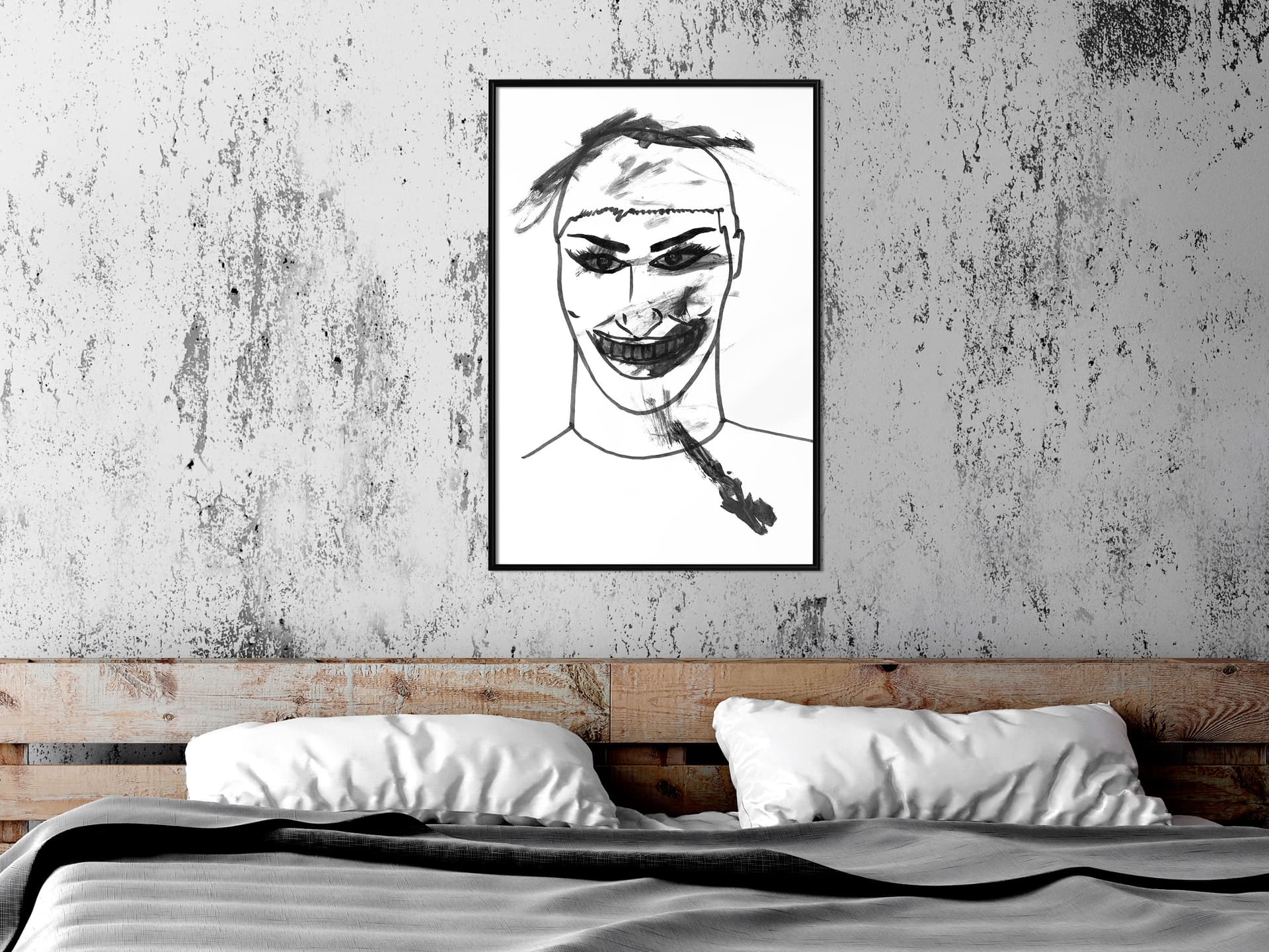 

Plakat - Straszny klaun (rozmiar 40x60, wykończenie Rama czarna)