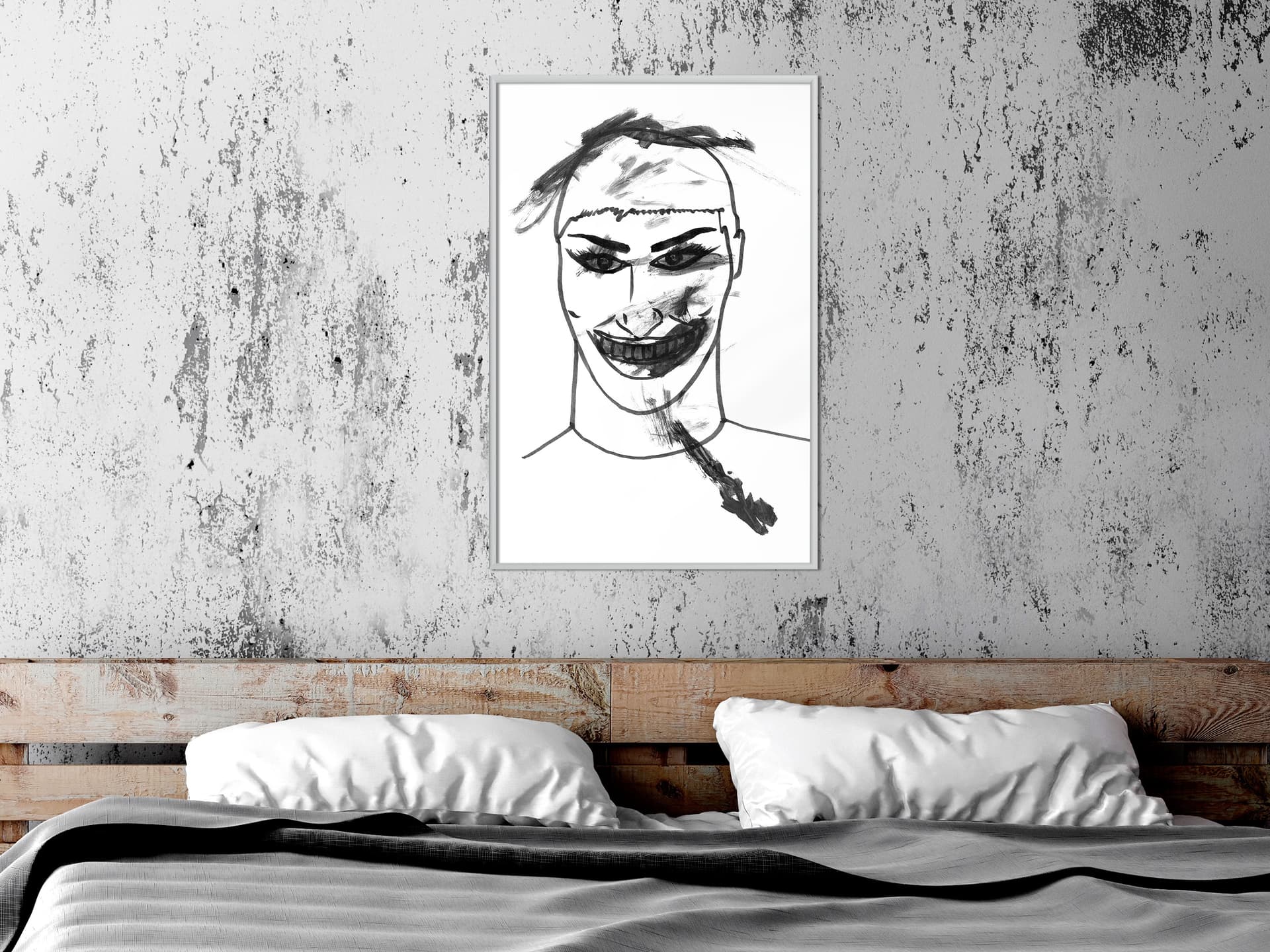 

Plakat - Straszny klaun (rozmiar 20x30, wykończenie Rama biała)