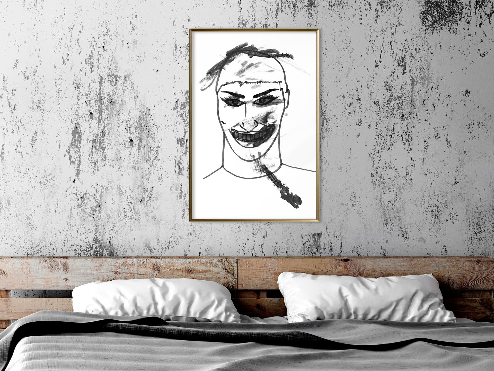 

Plakat - Straszny klaun (rozmiar 40x60, wykończenie Rama złota)