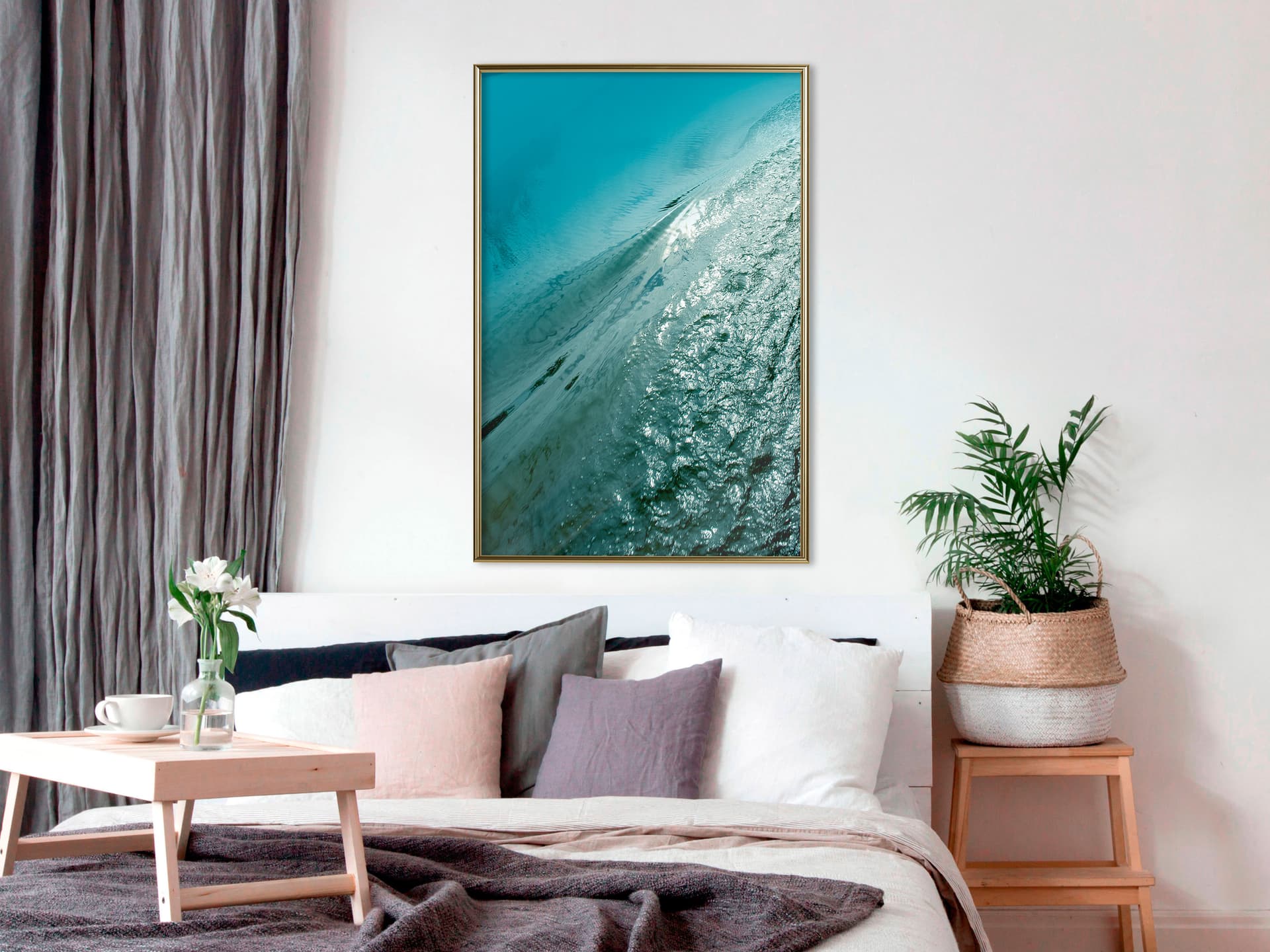 

Plakat - Głębia oceanu (rozmiar 40x60, wykończenie Rama złota)