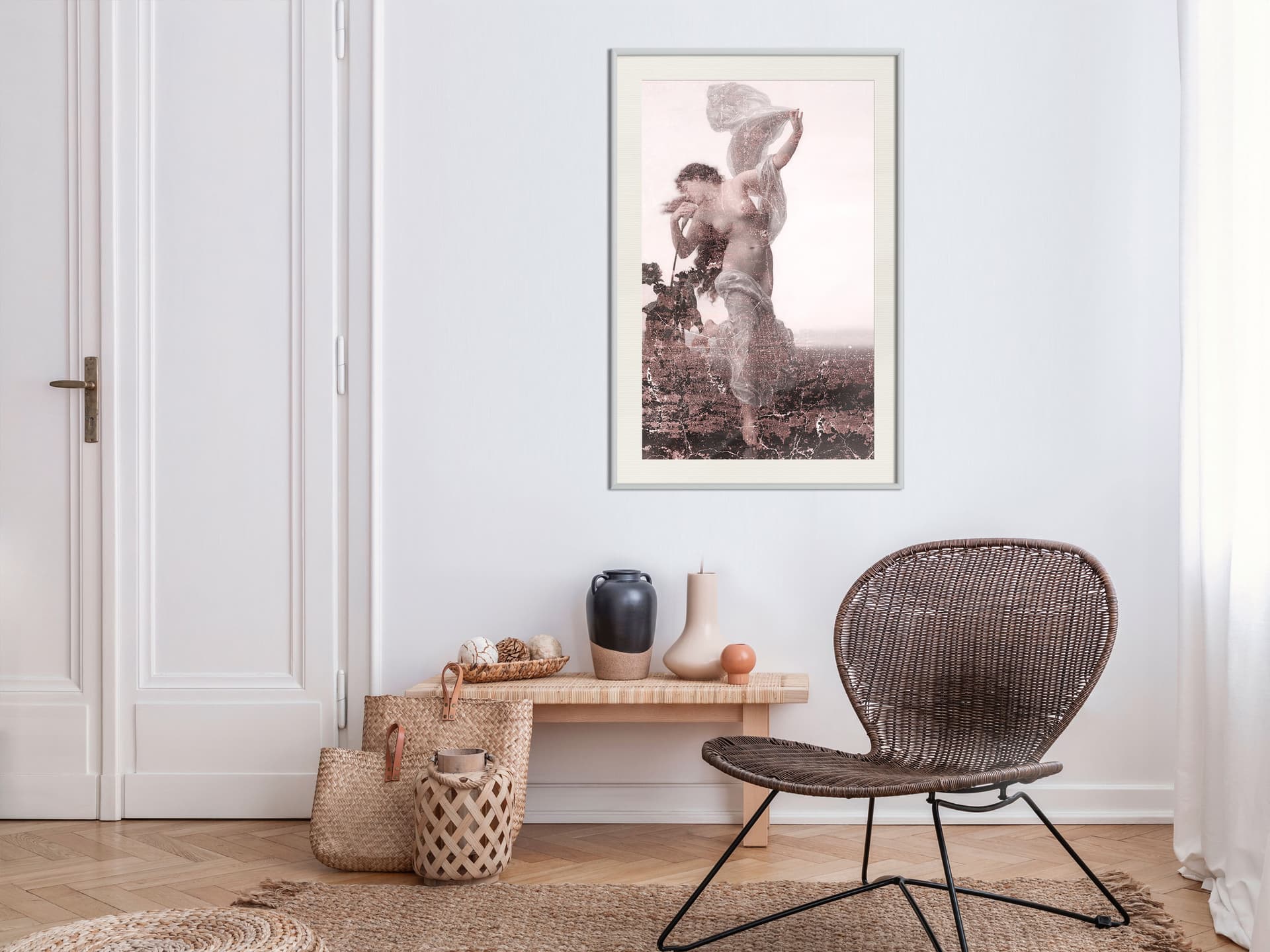 

Plakat - Taniec w polu (rozmiar 20x30, wykończenie Rama biała z passe-partout)