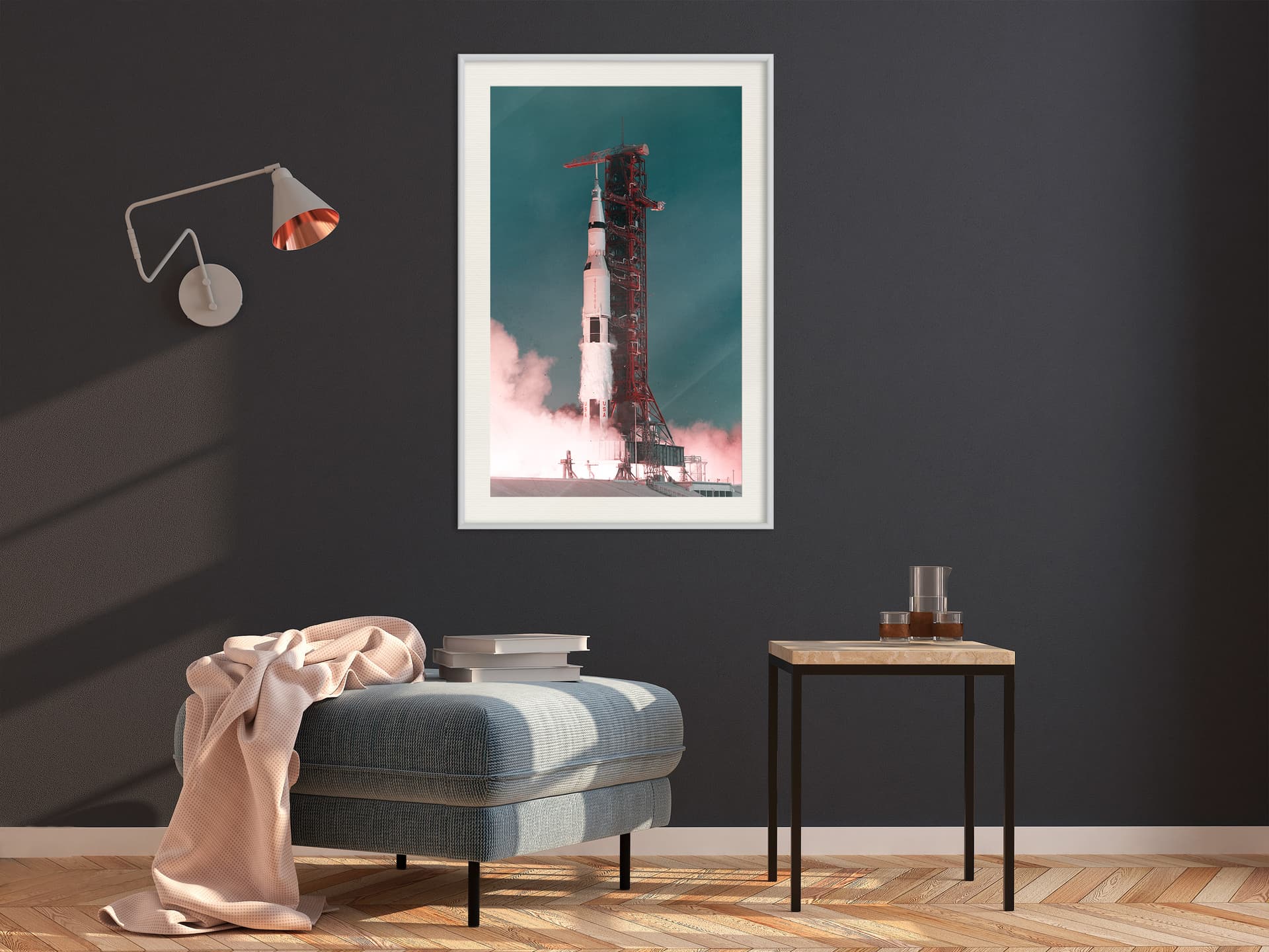 

Plakat - Start w nieznane (rozmiar 30x45, wykończenie Rama biała z passe-partout)