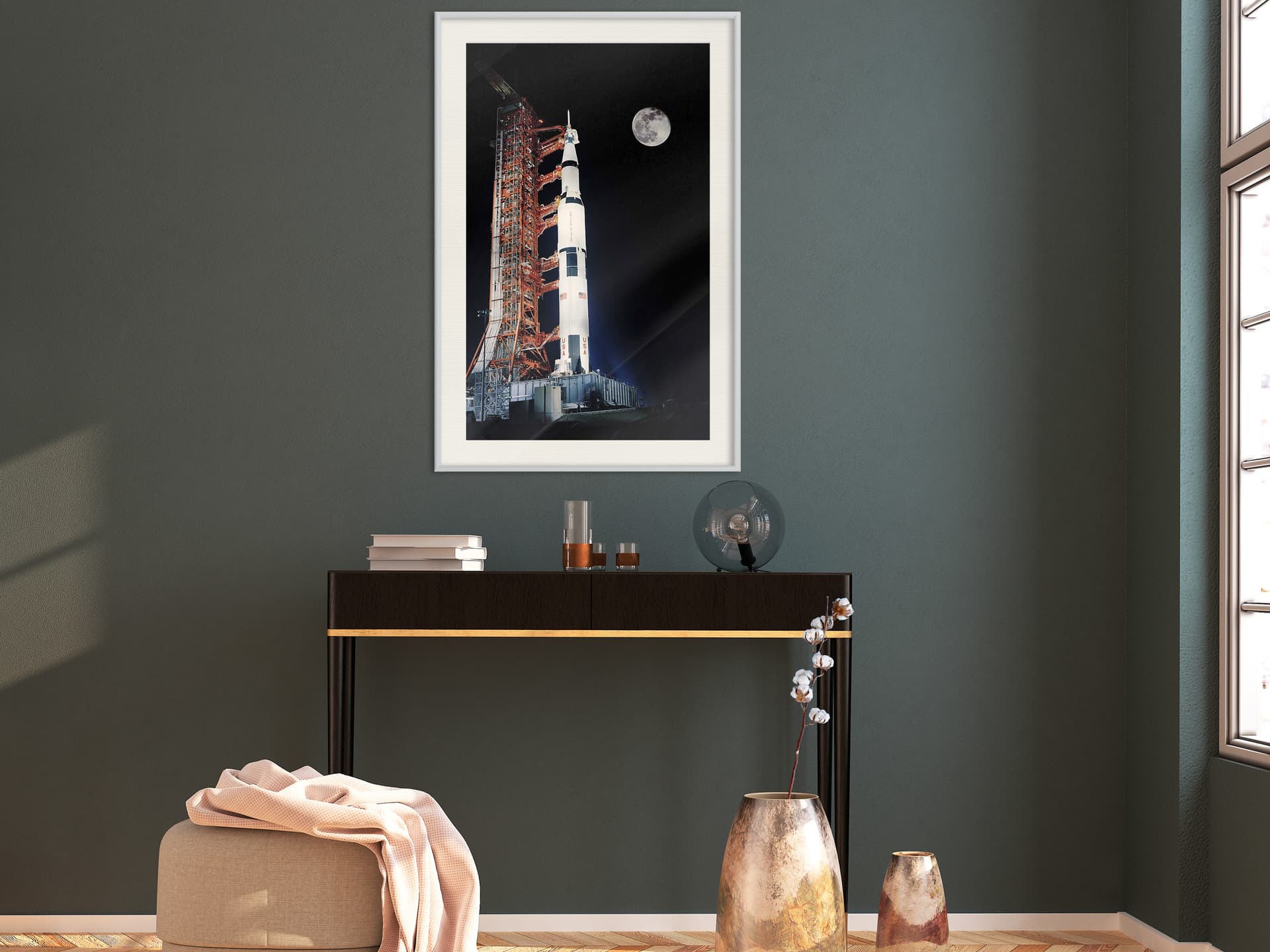 

Plakat - Kosmodrom (rozmiar 40x60, wykończenie Rama biała z passe-partout)