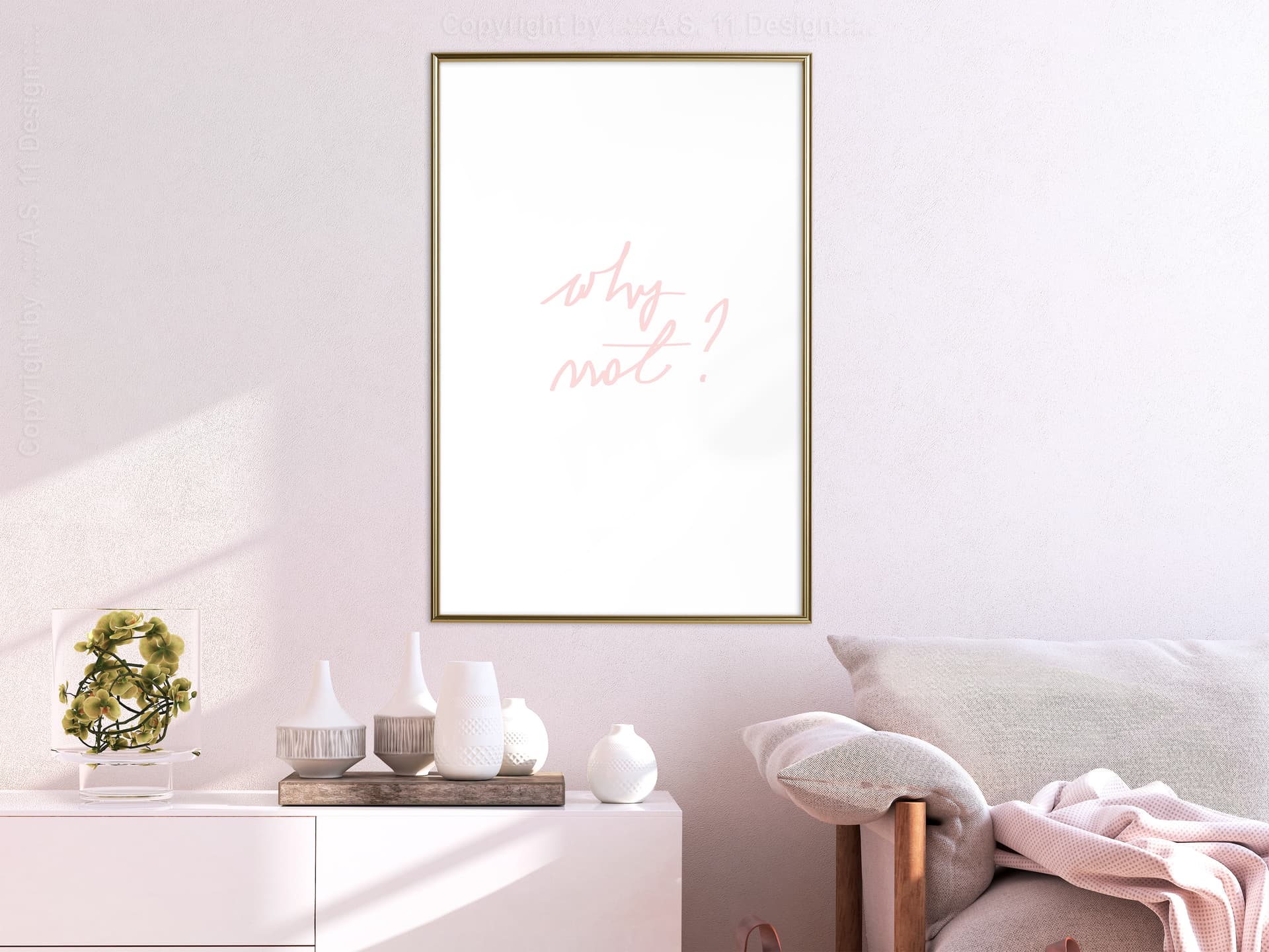 

Plakat - Dlaczego nie (rozmiar 20x30, wykończenie Rama złota)
