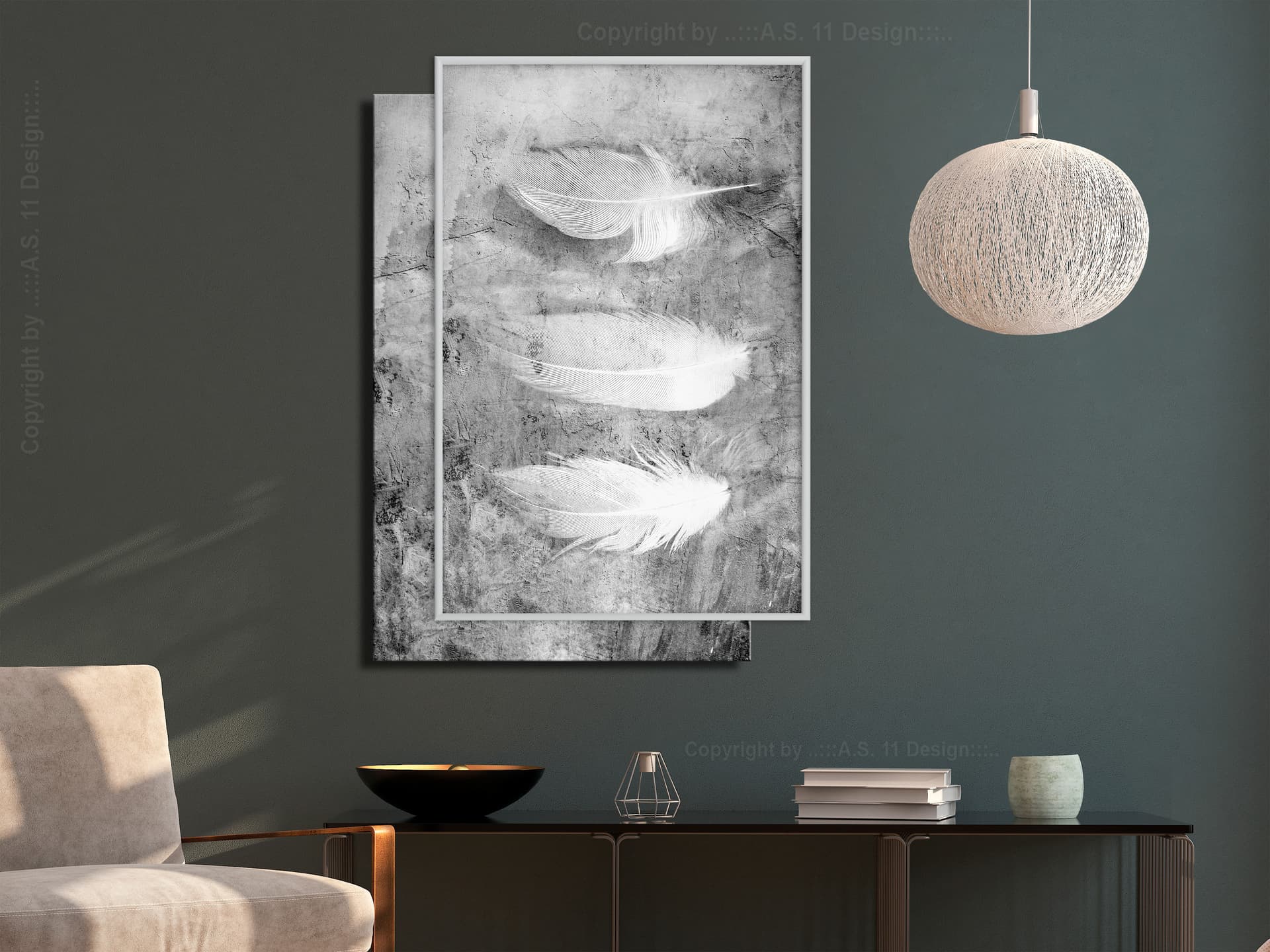 

Plakat - Delikatne pióra (rozmiar 30x45, wykończenie Rama biała)