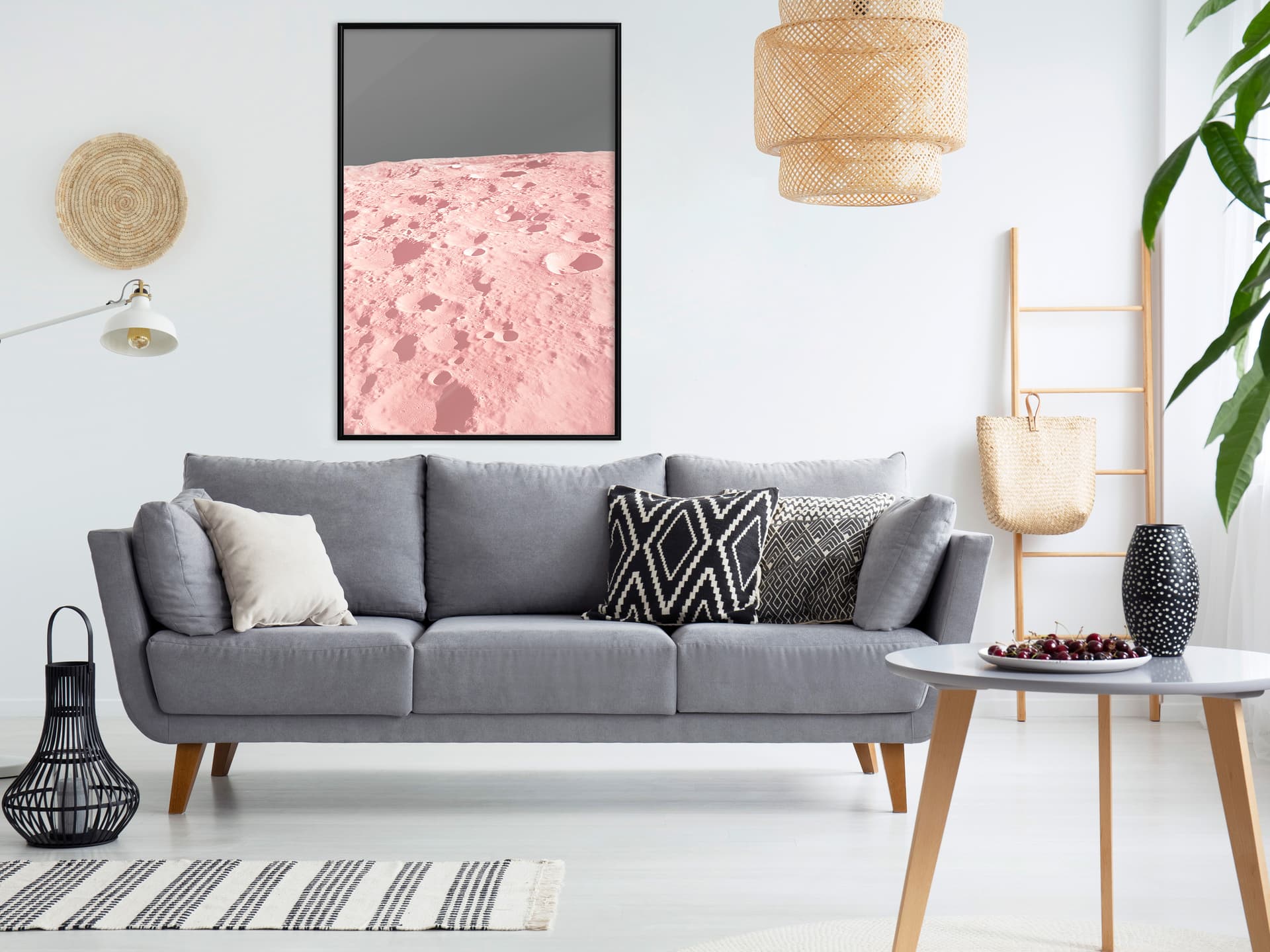 

Plakat - Pastelowe kratery (rozmiar 20x30, wykończenie Rama czarna)