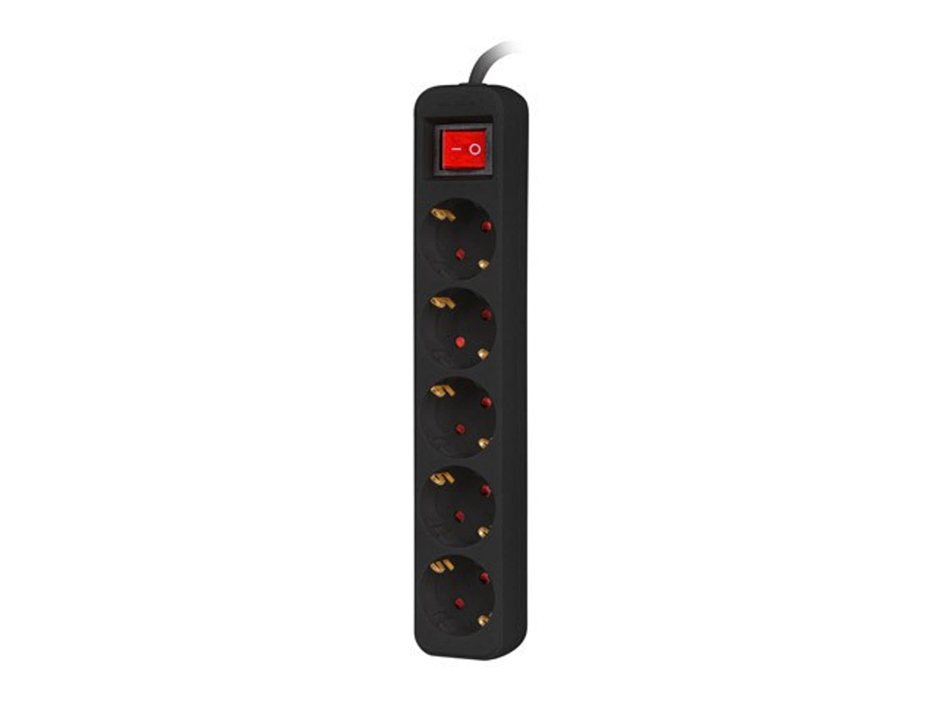 

Listwa przedłużacz 1,5m 5x230 V PS1-05F-0150-BK