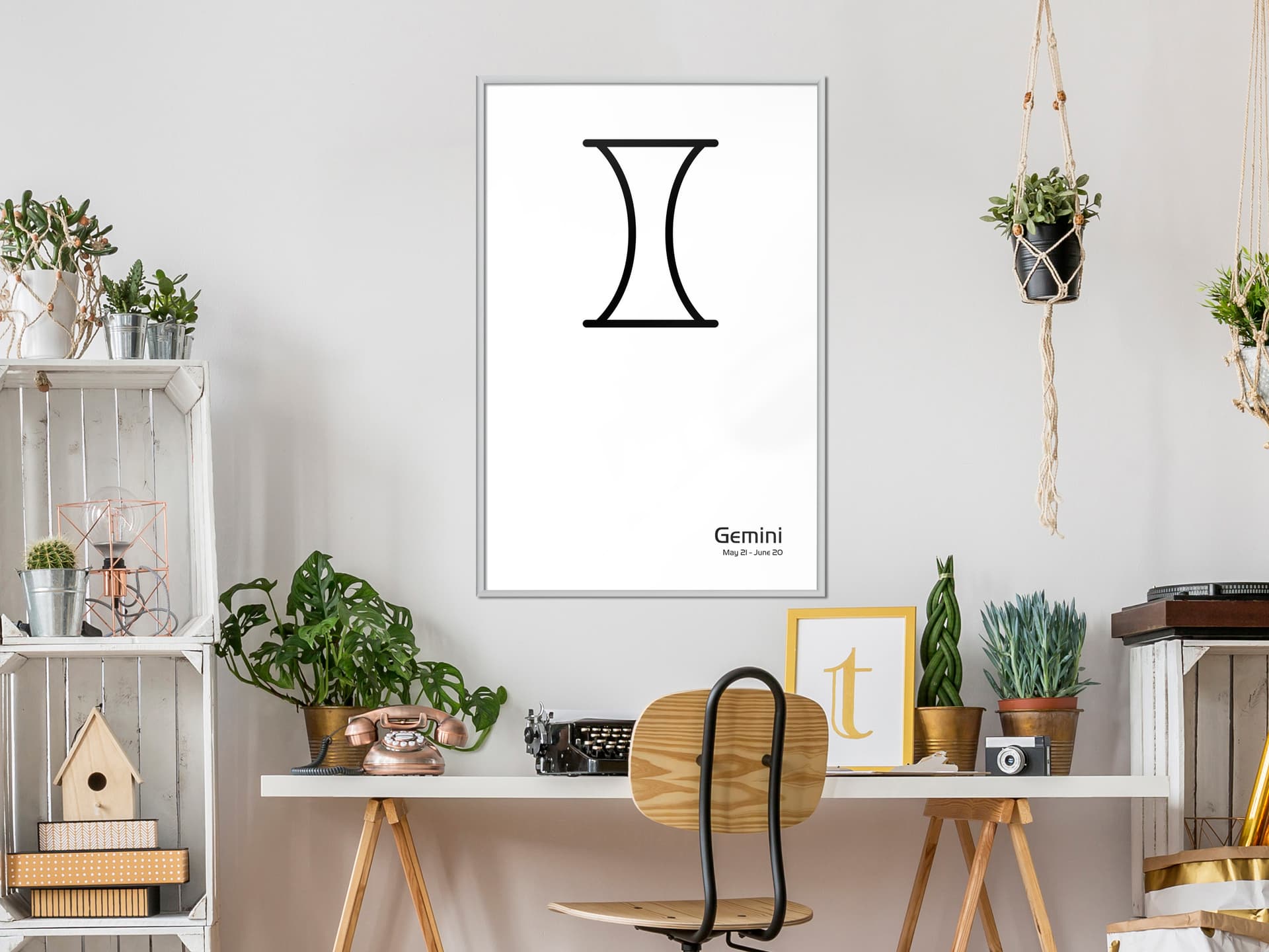 

Plakat - Zodiak: Bliźnięta II (rozmiar 30x45, wykończenie Rama biała)