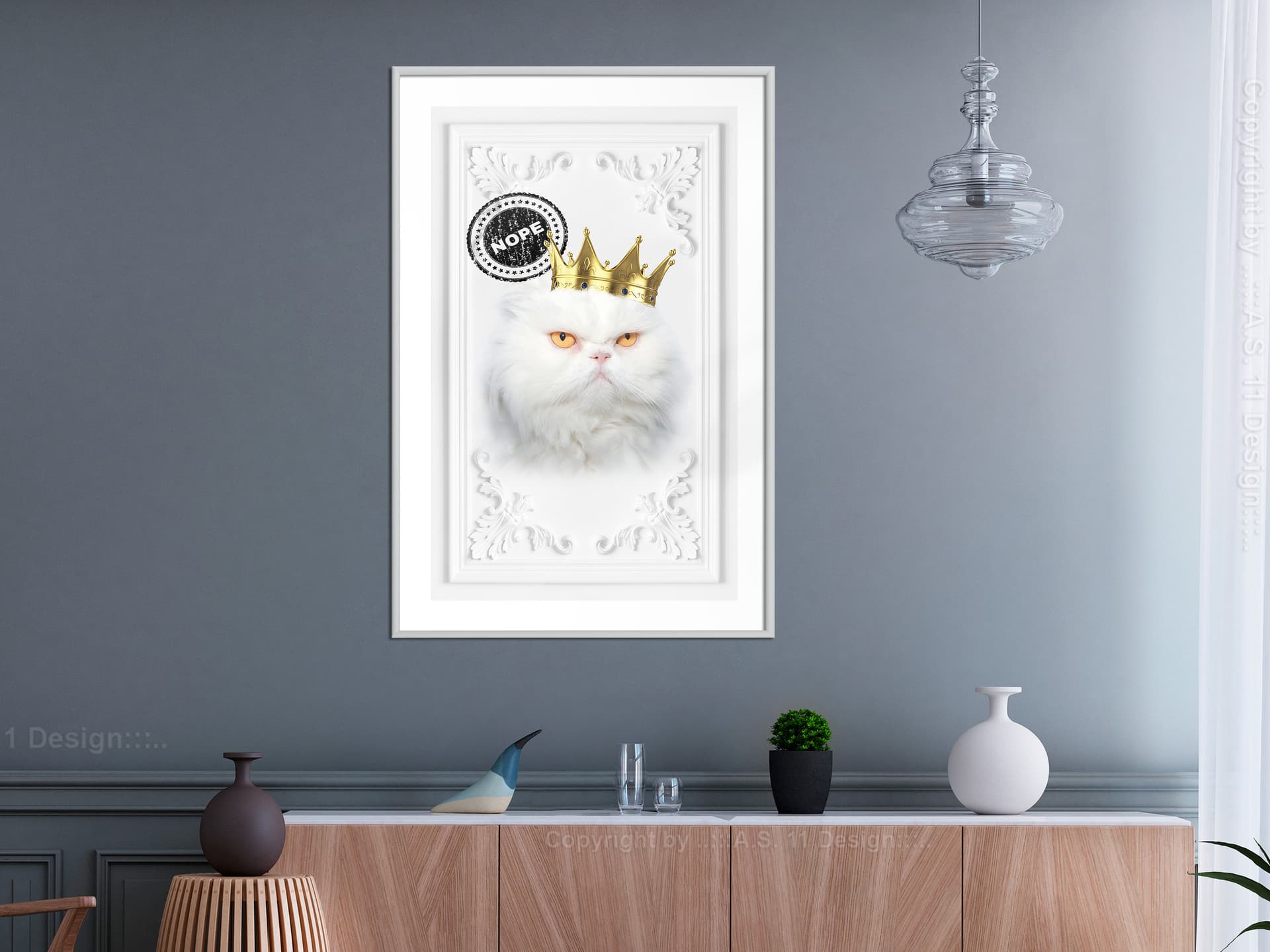 

Plakat - Kot rządzi II (rozmiar 30x45, wykończenie Rama biała)