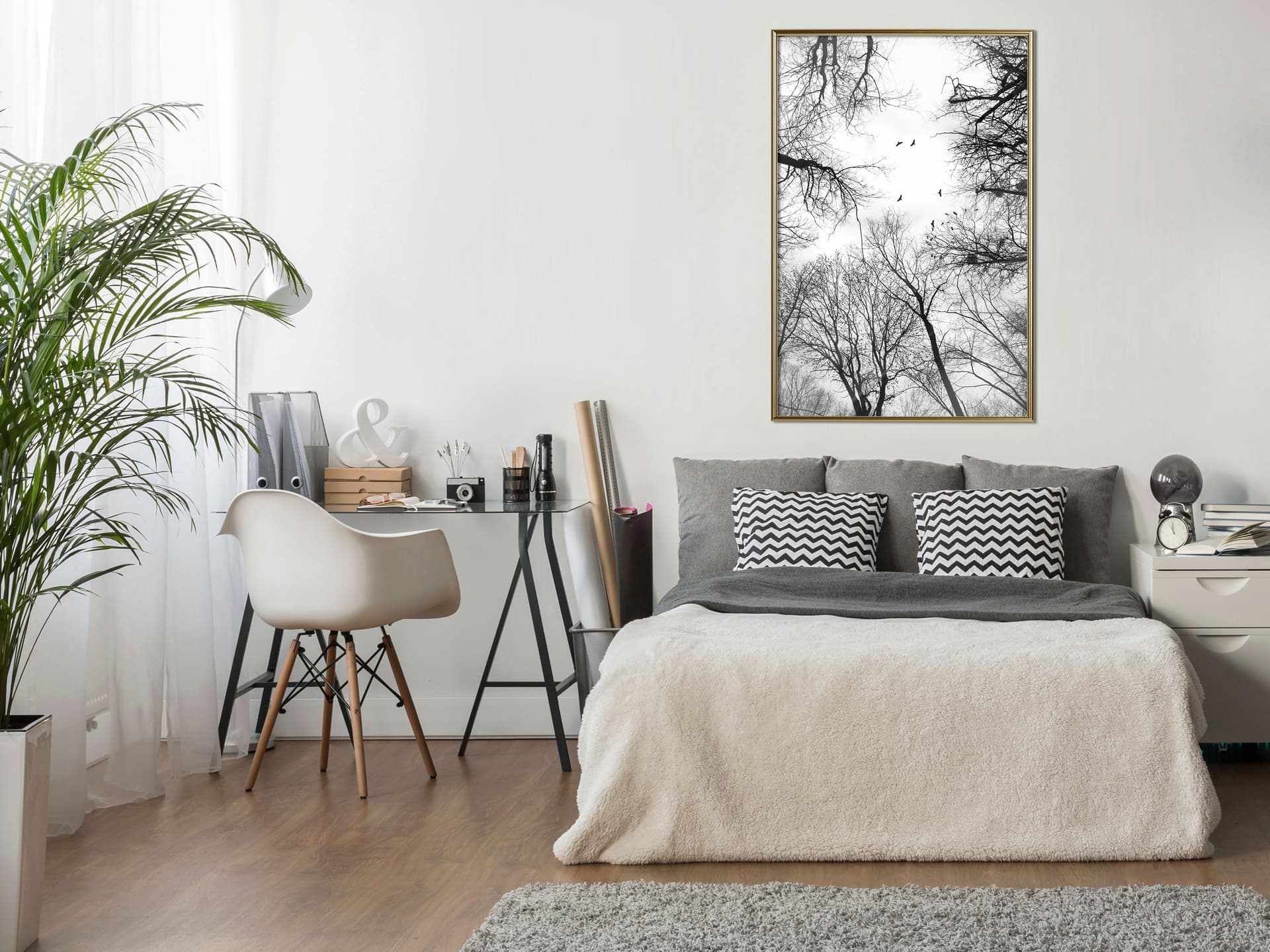 

Plakat - Korony drzew (rozmiar 40x60, wykończenie Rama złota)