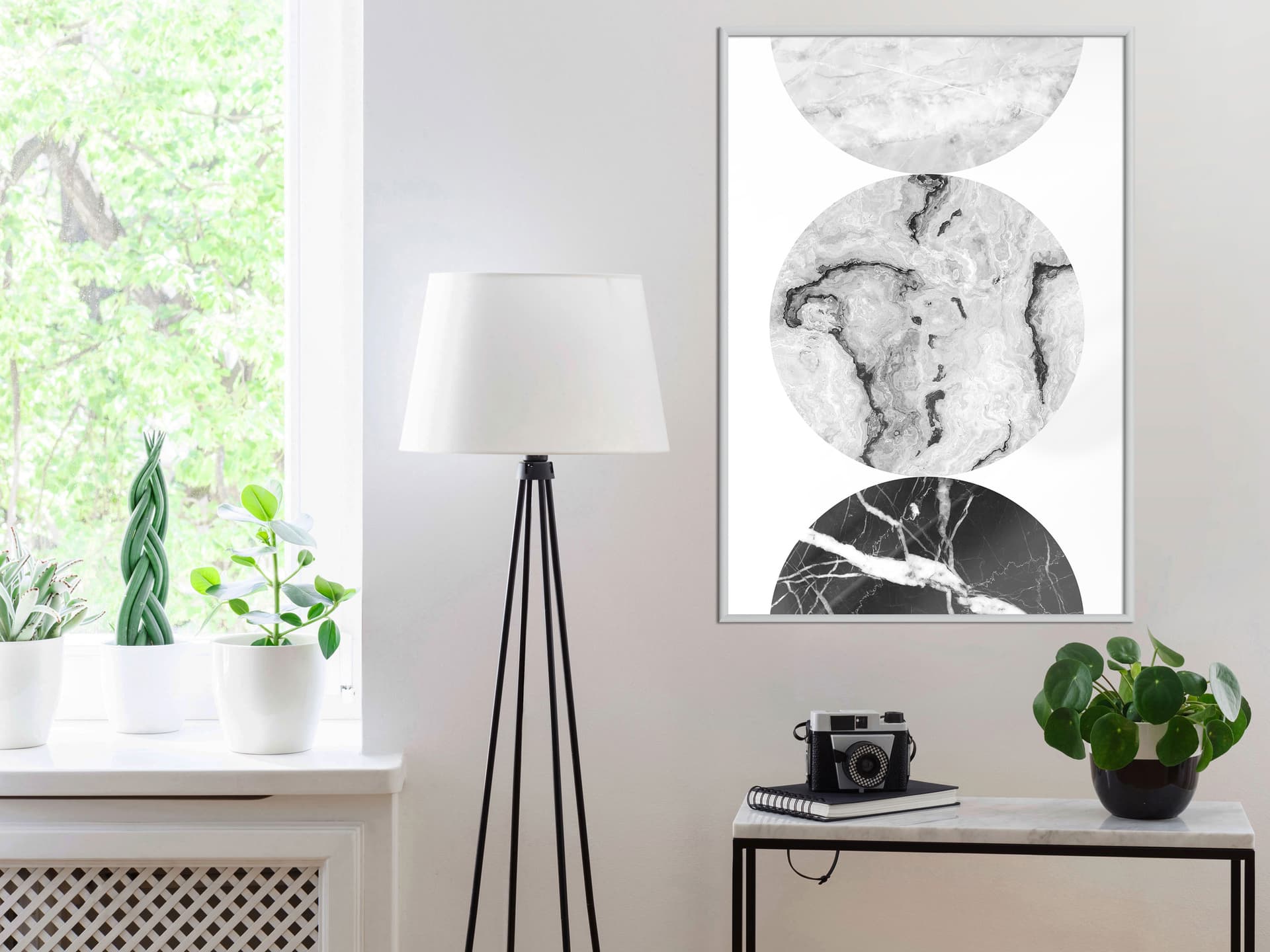 

Plakat - Trzy odcienie marmuru (rozmiar 20x30, wykończenie Rama biała)