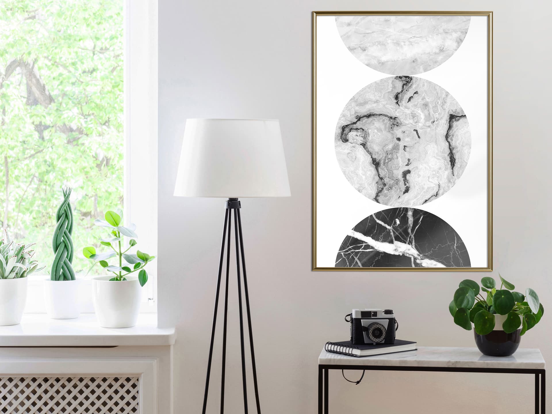 

Plakat - Trzy odcienie marmuru (rozmiar 30x45, wykończenie Rama złota)