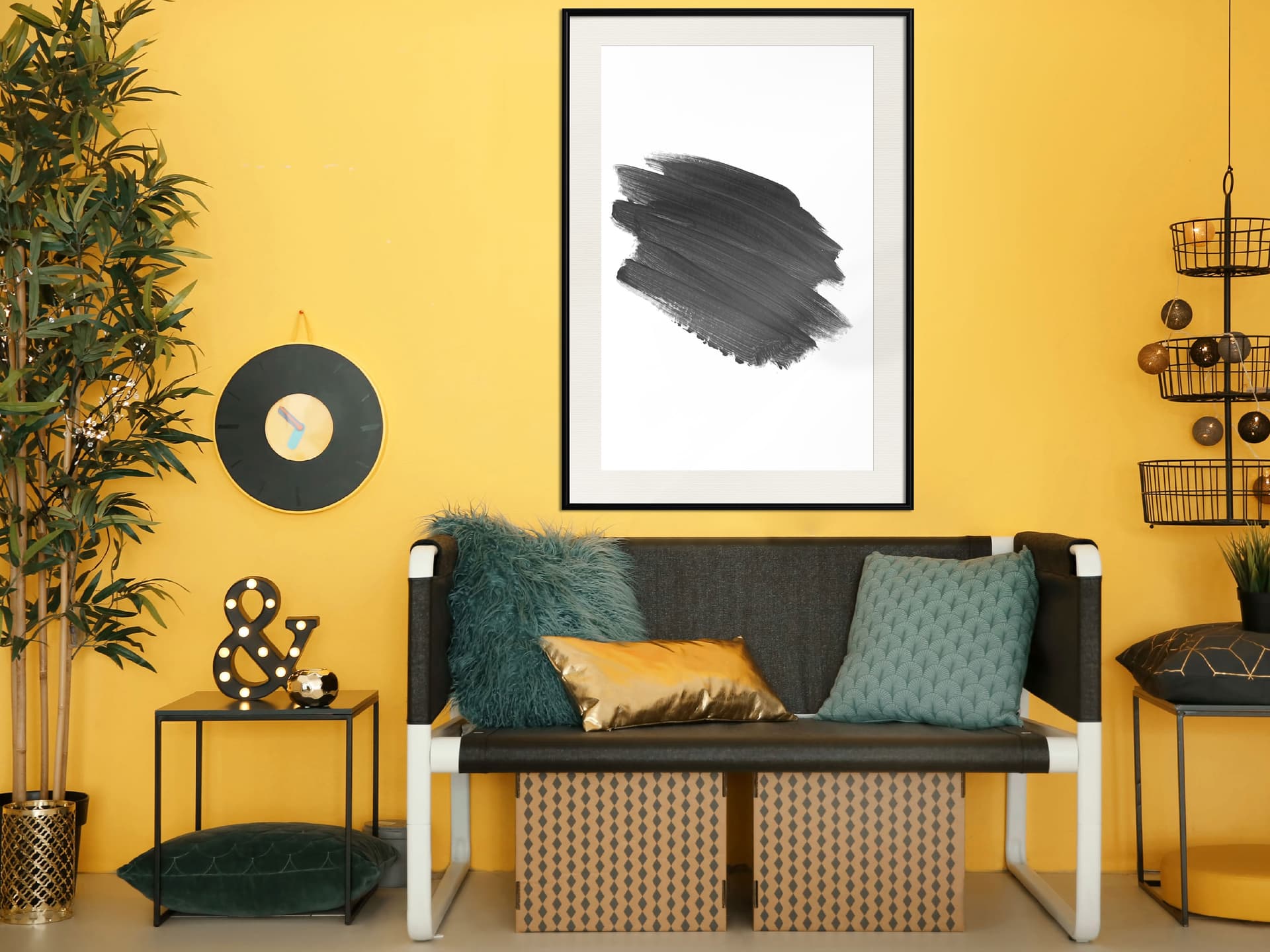 

Plakat - Test pędzla (rozmiar 20x30, wykończenie Rama czarna z passe-partout)