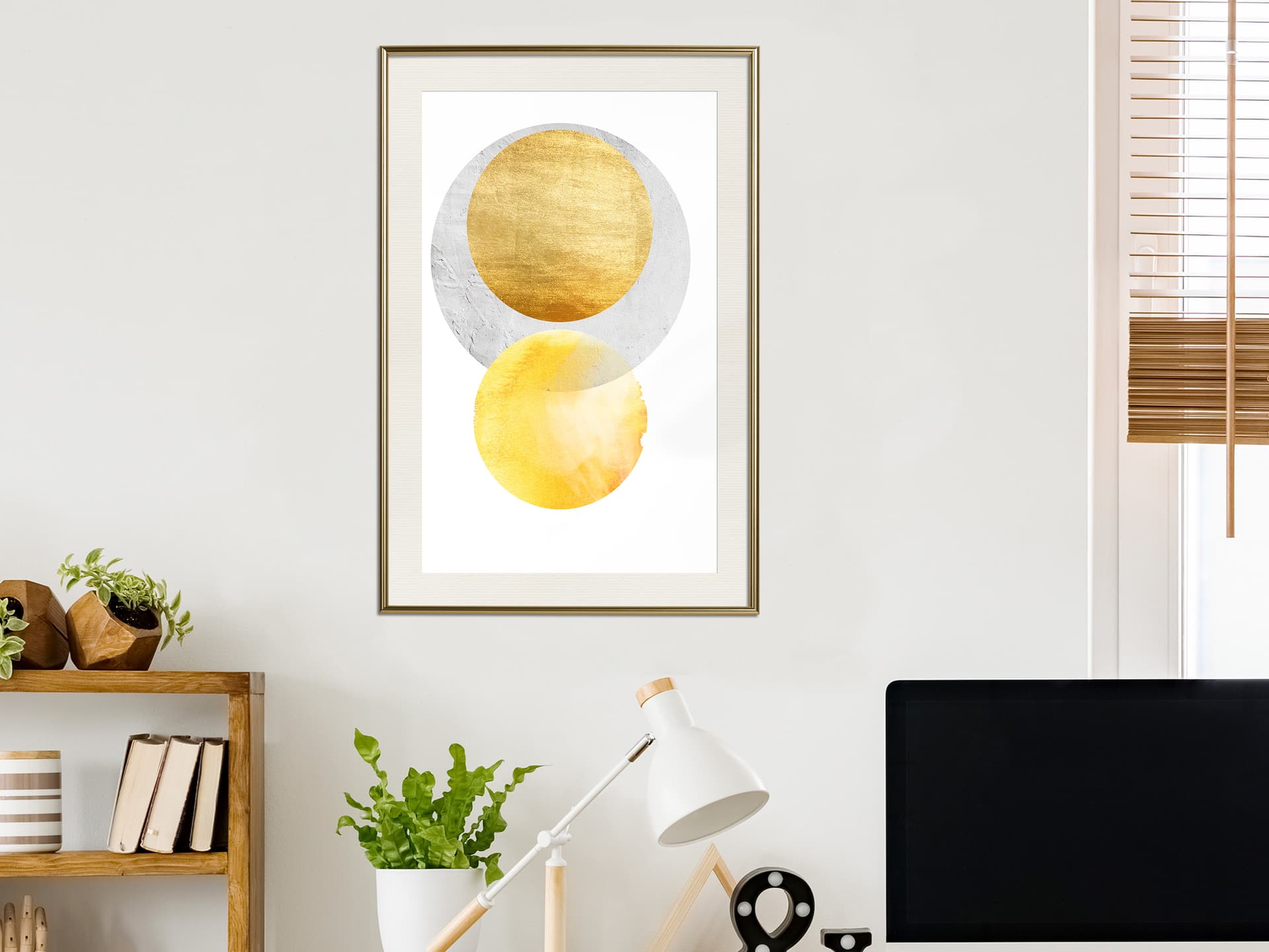 

Plakat - Zaćmienie (rozmiar 20x30, wykończenie Rama złota z passe-partout)