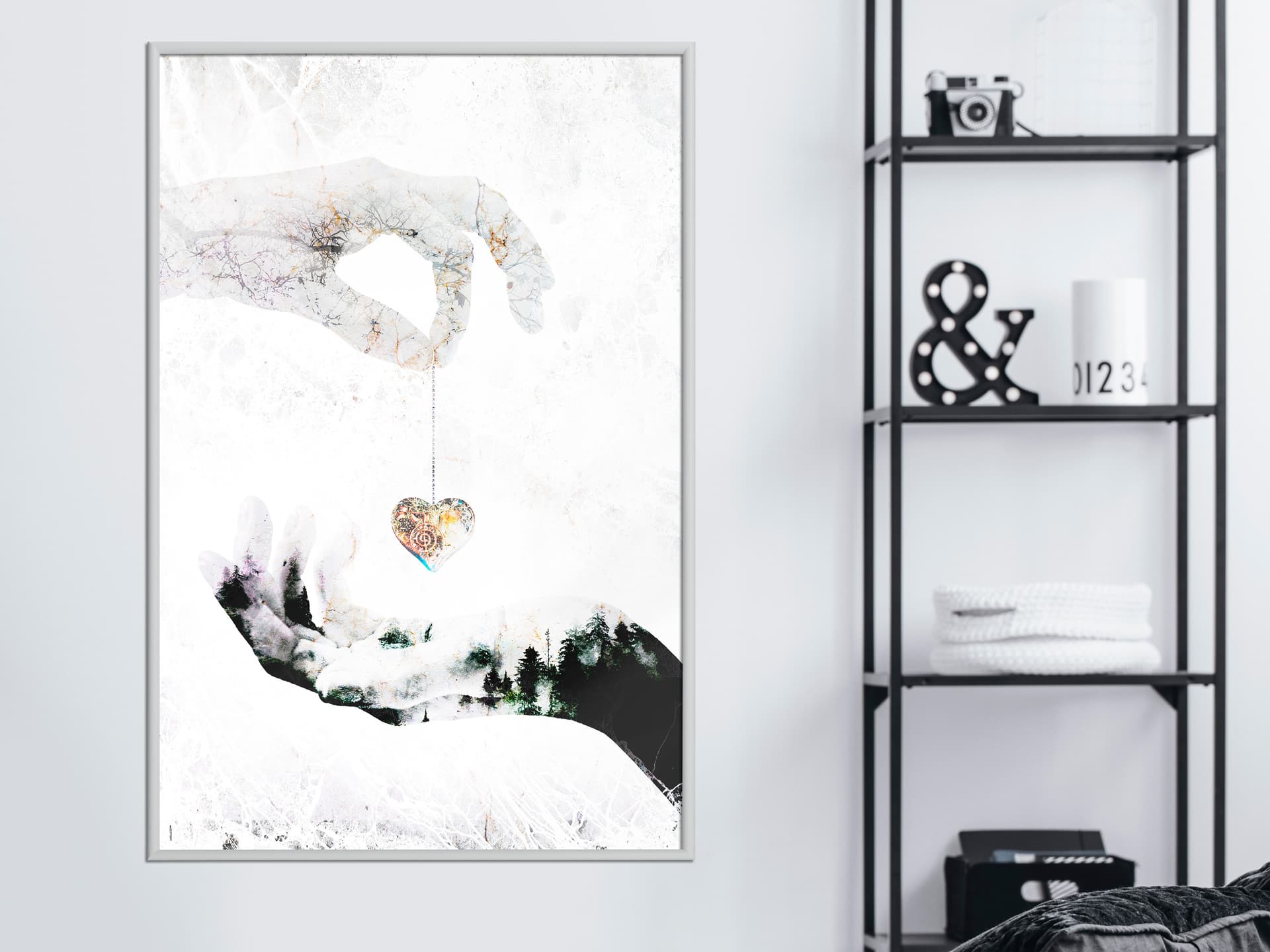 

Plakat - Daj mi swoje serce (rozmiar 40x60, wykończenie Rama biała)