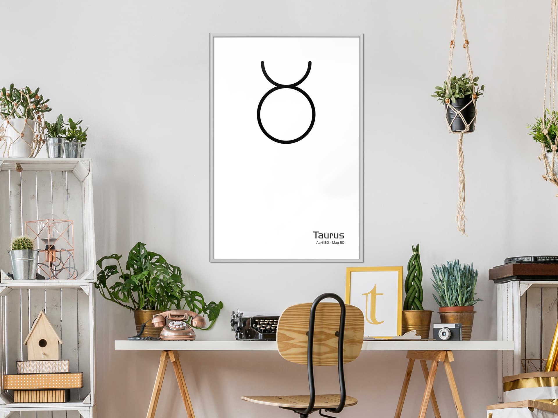 

Plakat - Zodiak: Byk II (rozmiar 40x60, wykończenie Rama biała)